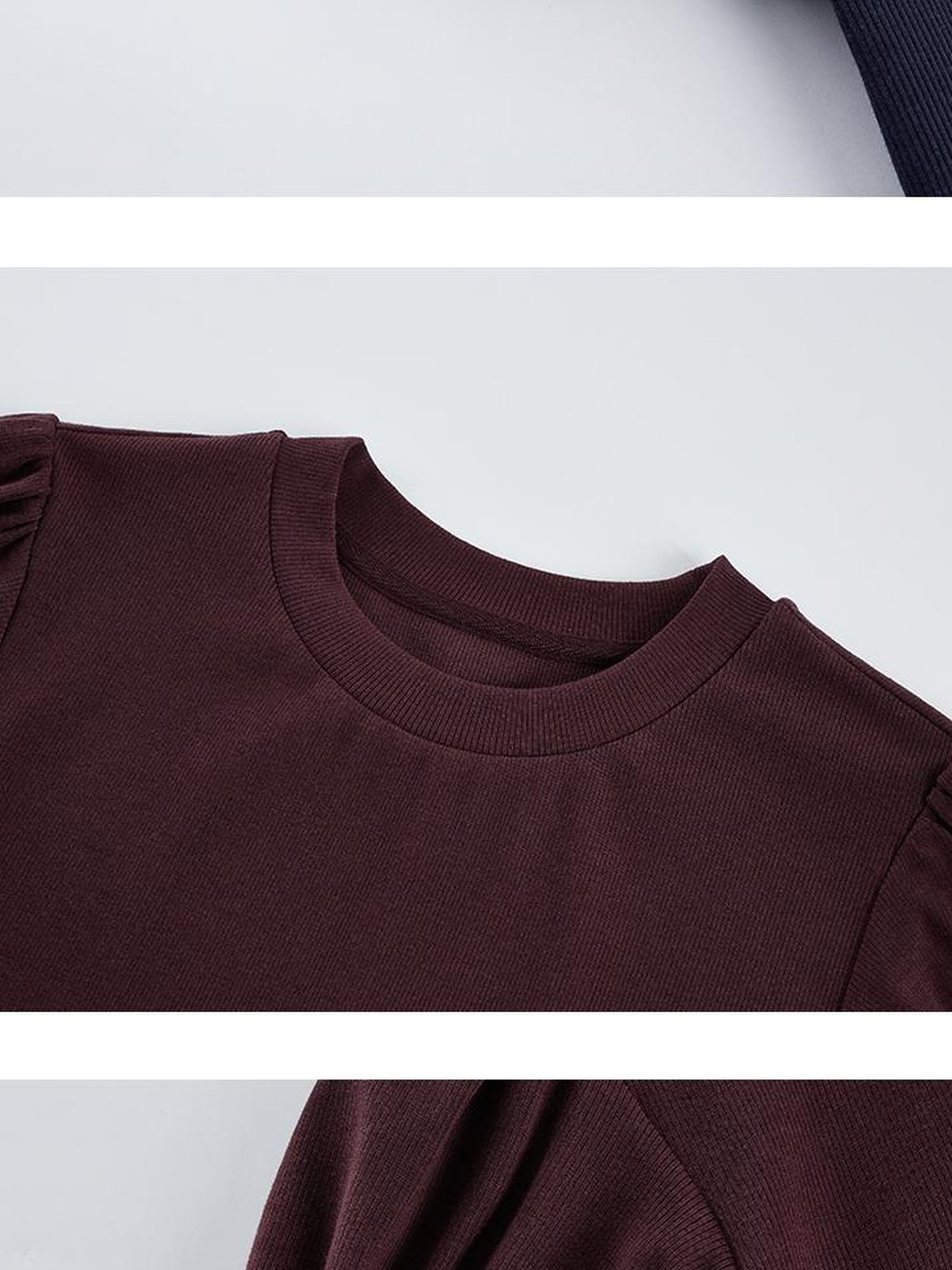 FUSSED Cleanfit Puff Sleeve Cropped Tee In Four Colors