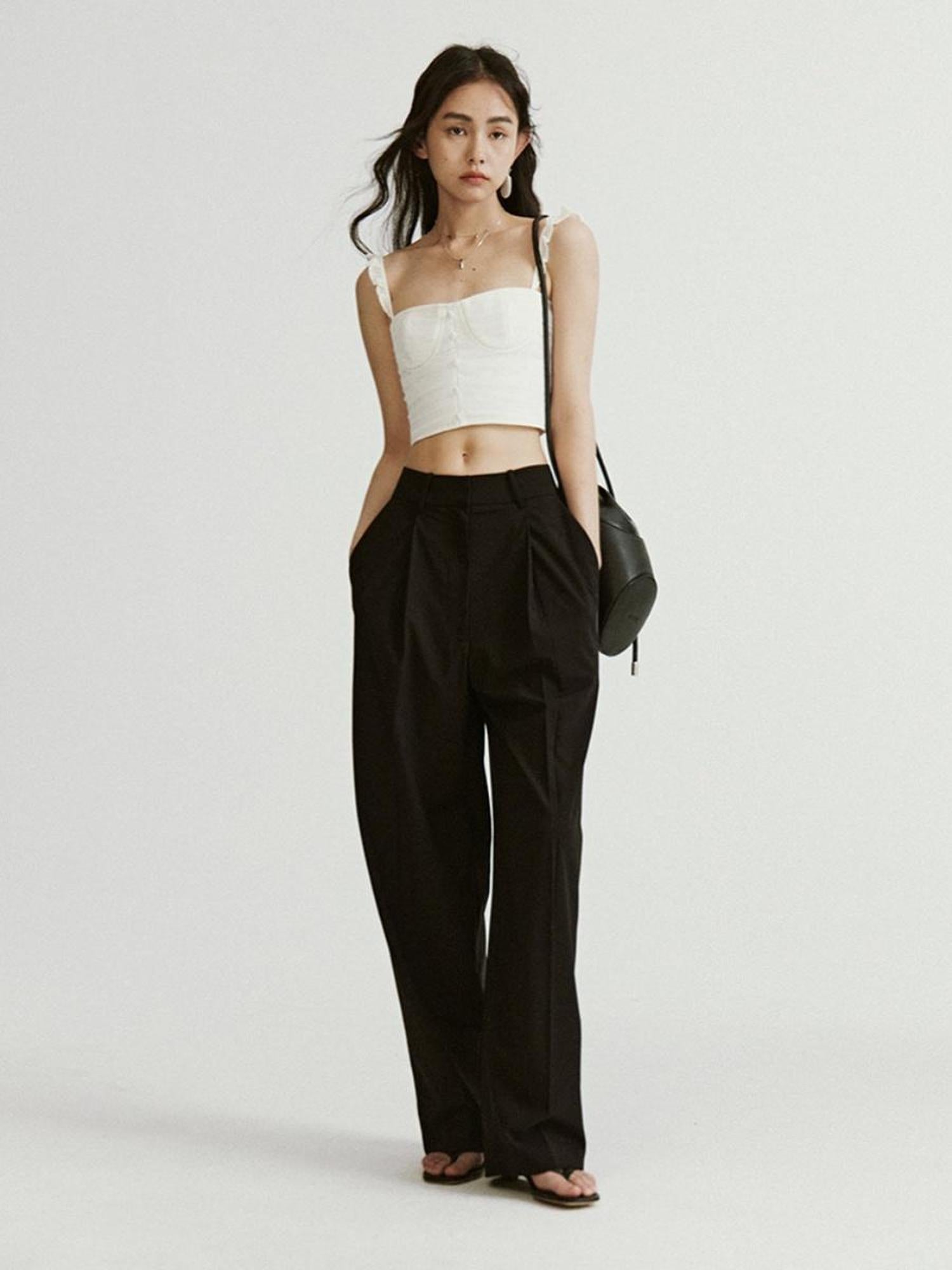 FUSSED Delicate Layered Ruffle Camisole Top