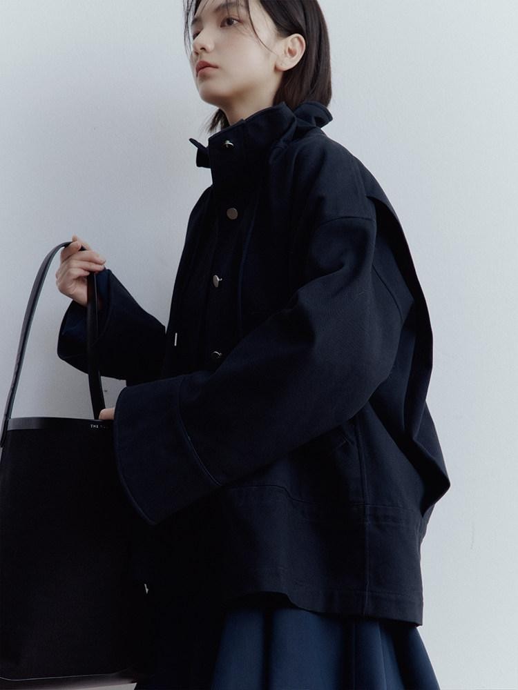 FUSSED Dusk Blue Structured Androgynous Silhouette Women&