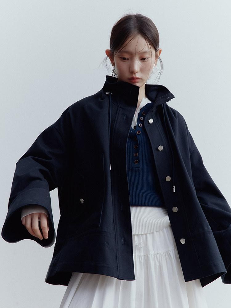 FUSSED Dusk Blue Structured Androgynous Silhouette Women&
