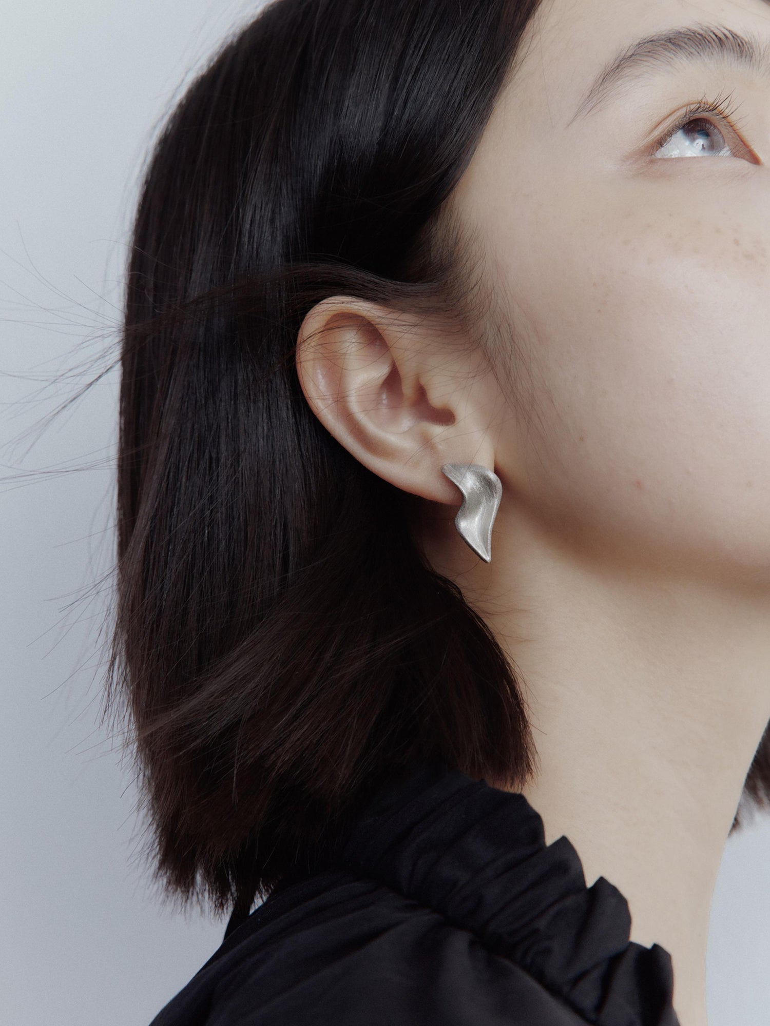 FUSSED Electroformed Sand Geometry Ear Cuffs