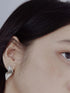 Electroformed Sand Geometry Ear Cuffs