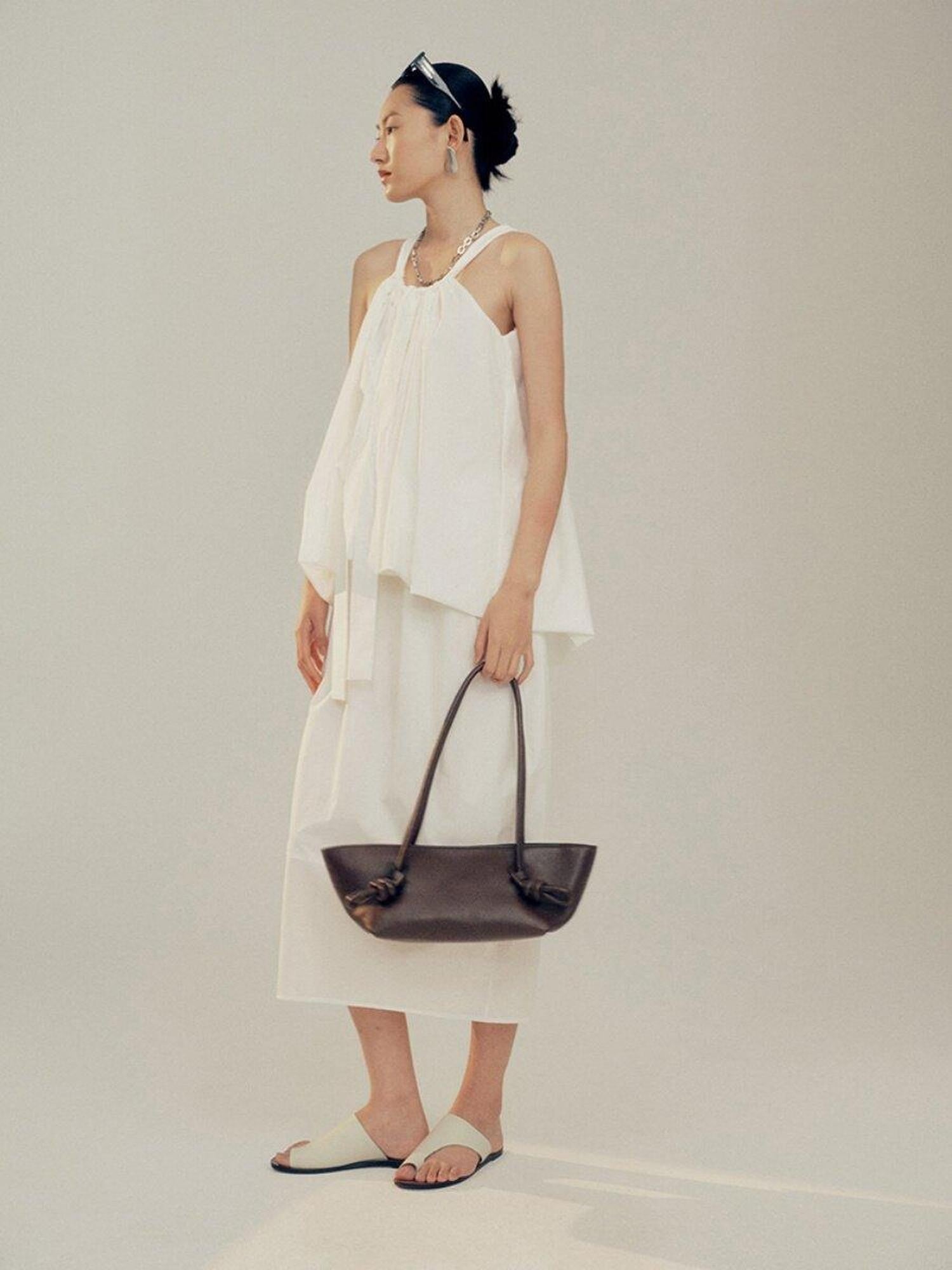 FUSSED Elegant White Cloud Bubble Pear Friendly Cami Women&
