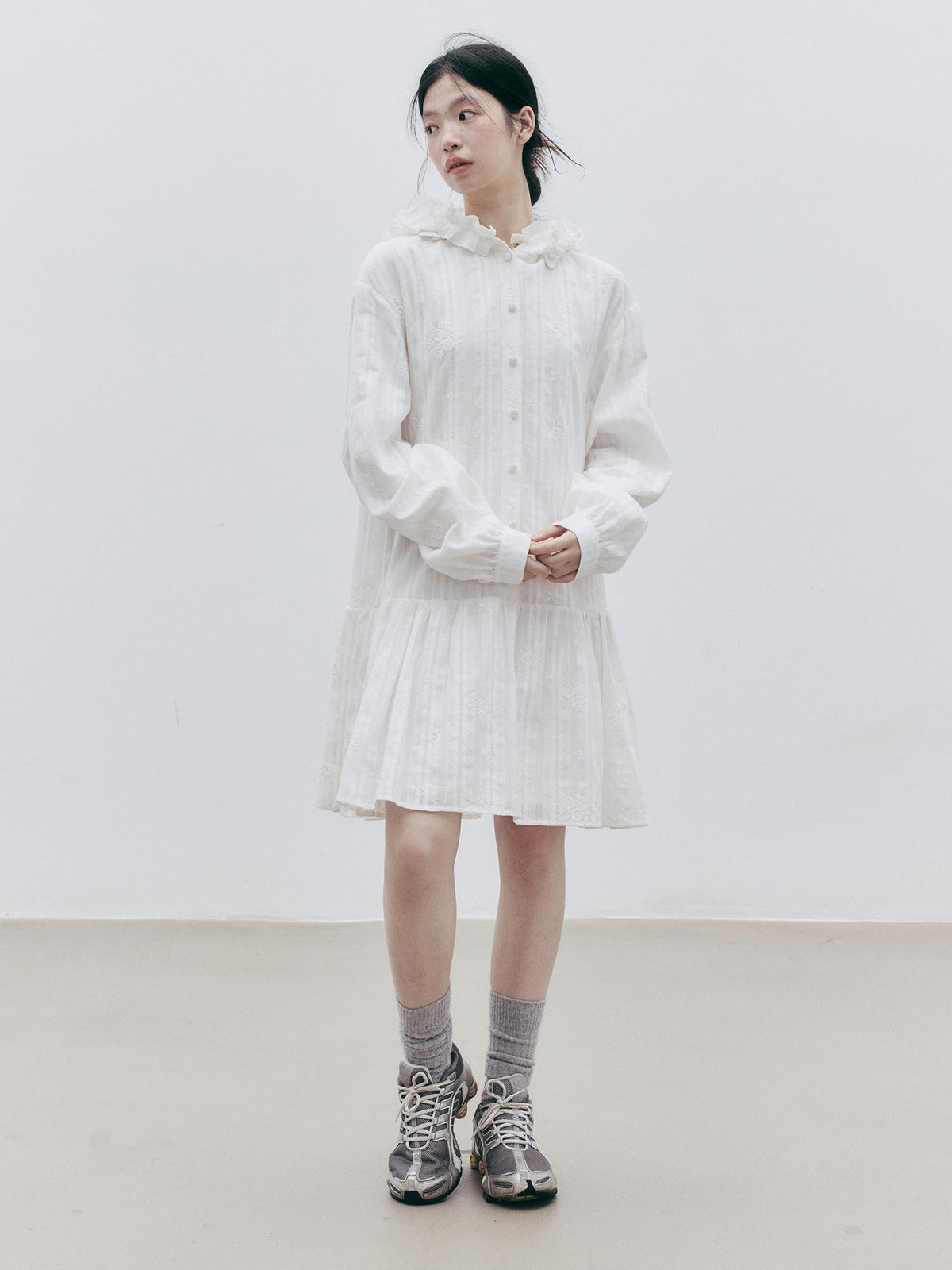 FUSSED Embroidered Hooded Cotton Women&