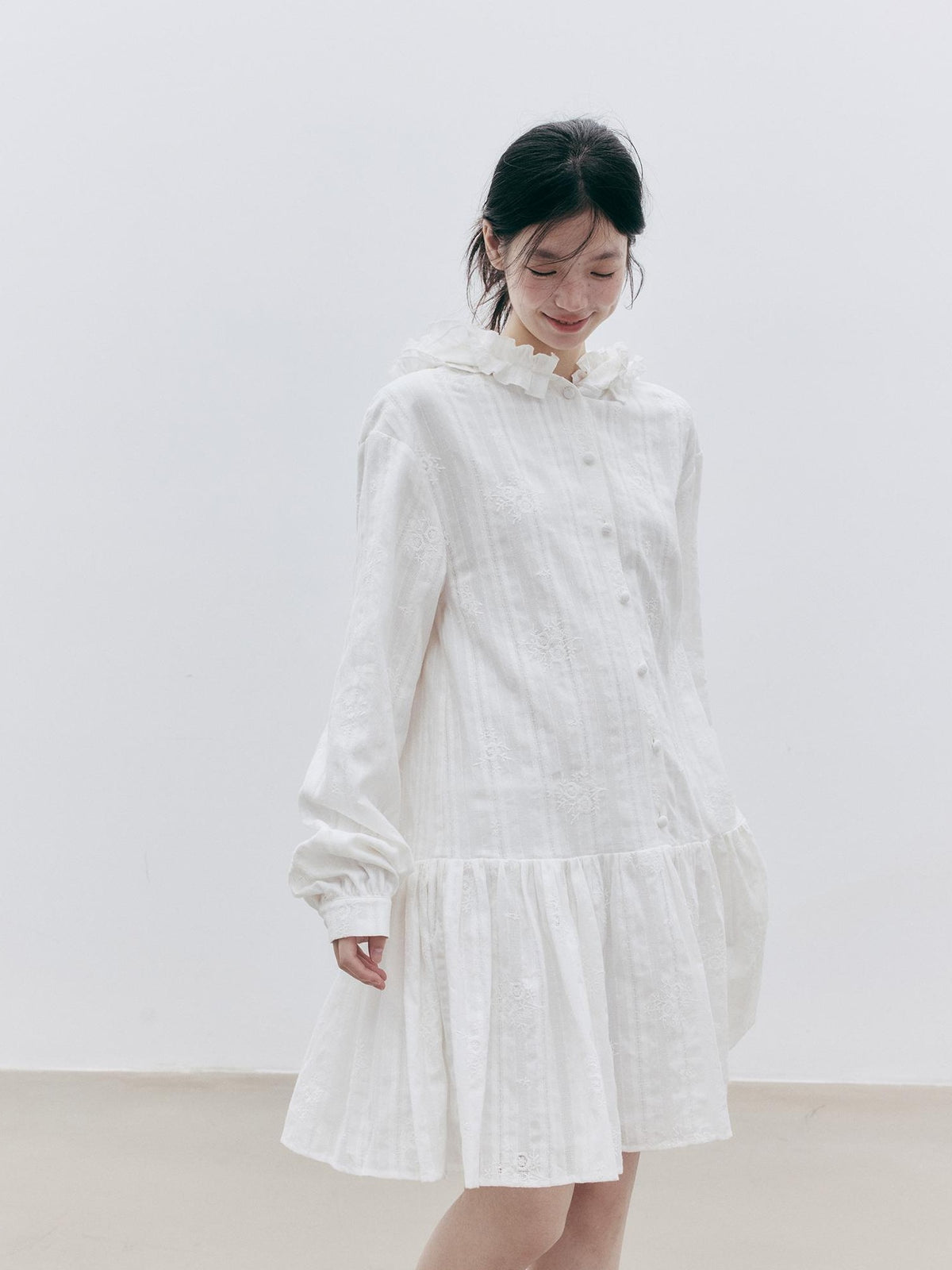 FUSSED Embroidered Hooded Cotton Women&