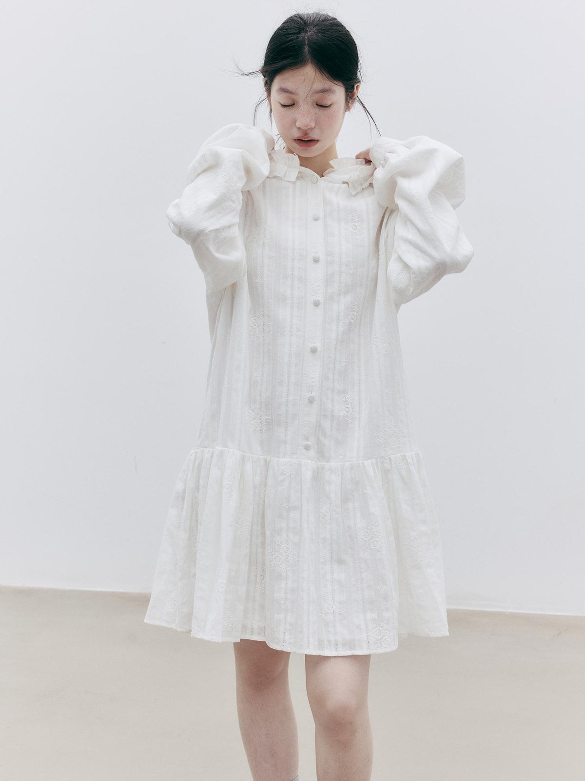 FUSSED Embroidered Hooded Cotton Women&