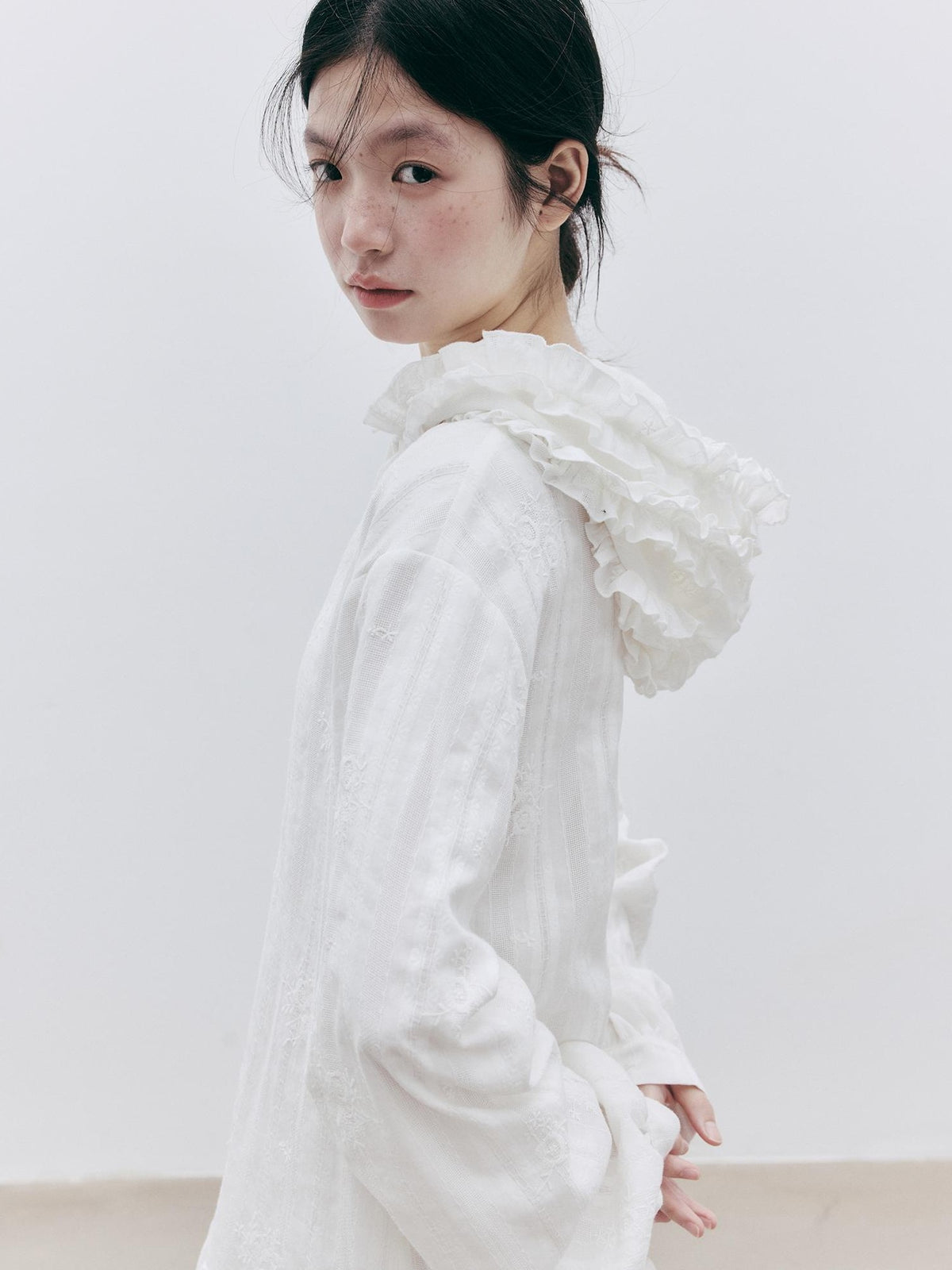 FUSSED Embroidered Hooded Cotton Women&