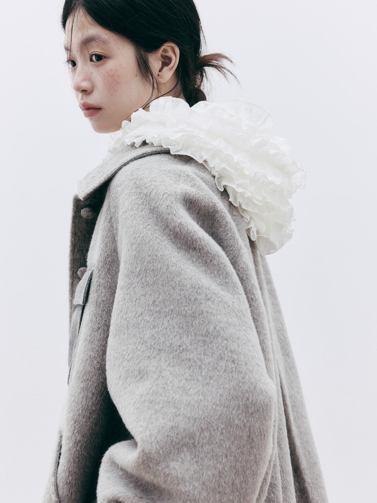 FUSSED Embroidered Hooded Cotton Women&