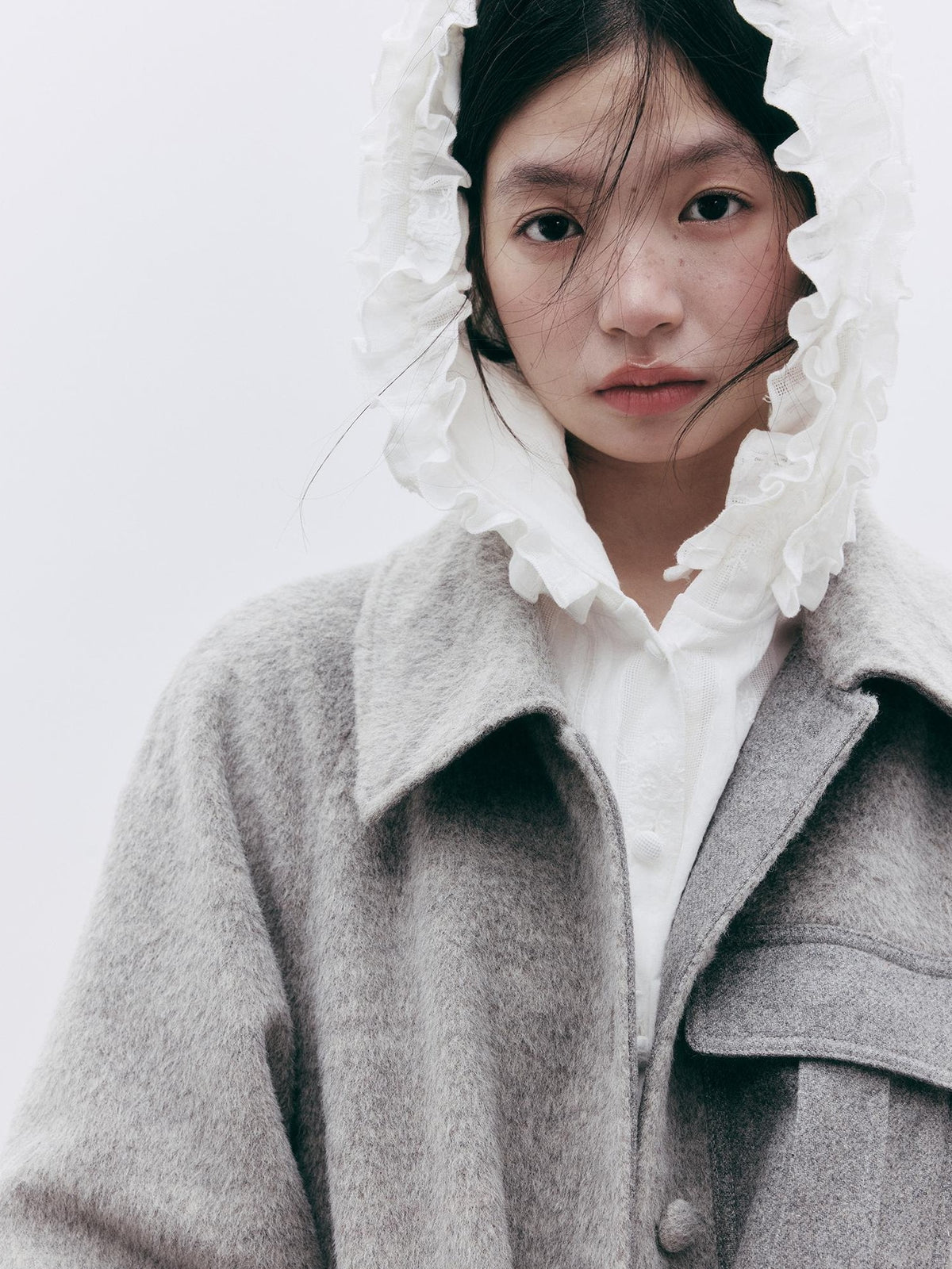 FUSSED Embroidered Hooded Cotton Women&
