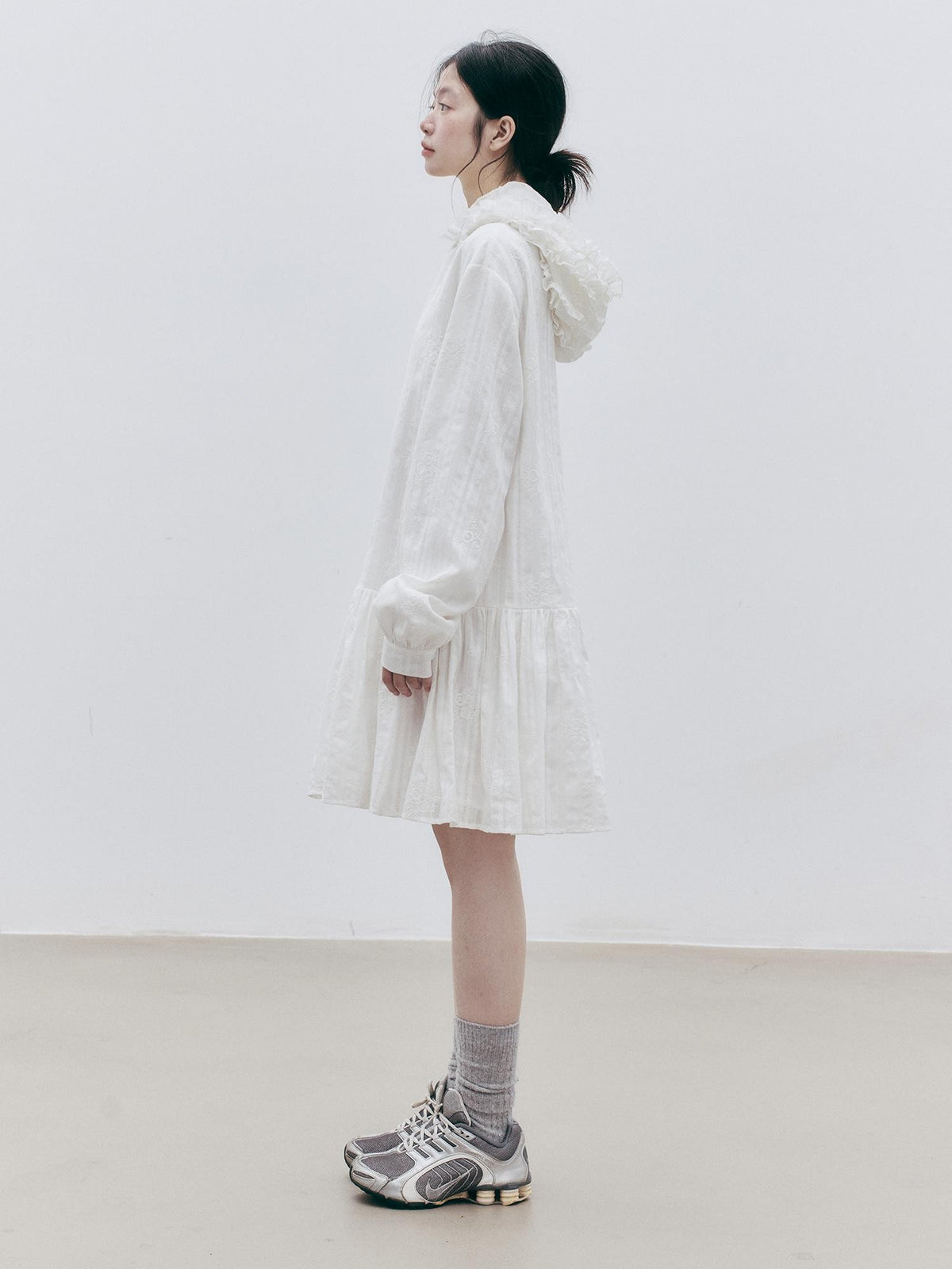 FUSSED Embroidered Hooded Cotton Women&