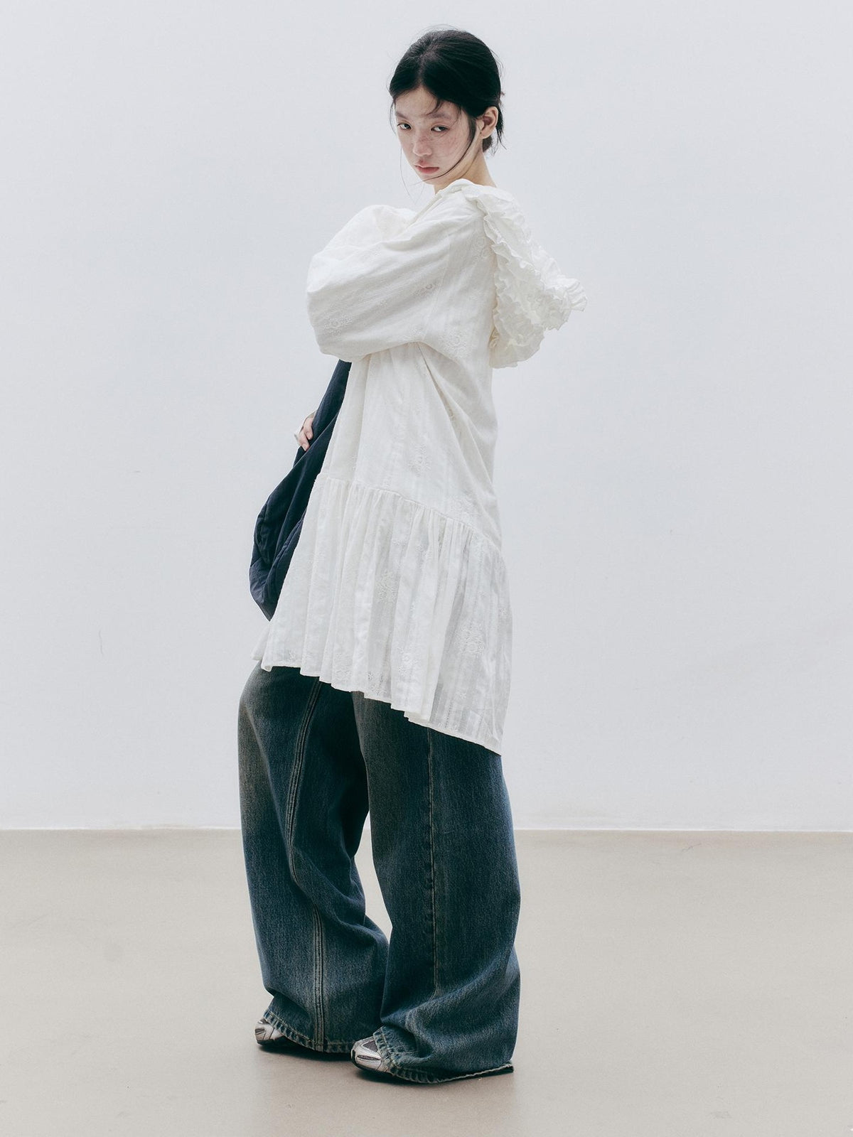 FUSSED Embroidered Hooded Cotton Women&