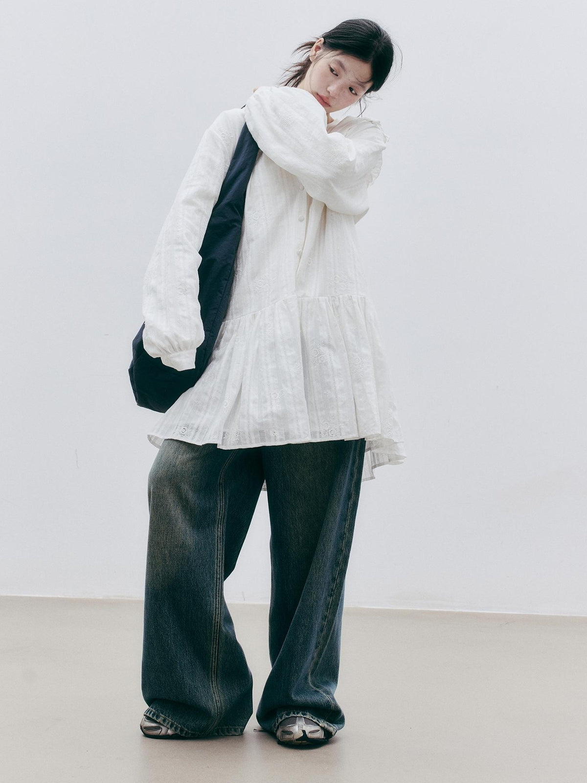 FUSSED Embroidered Hooded Cotton Women&