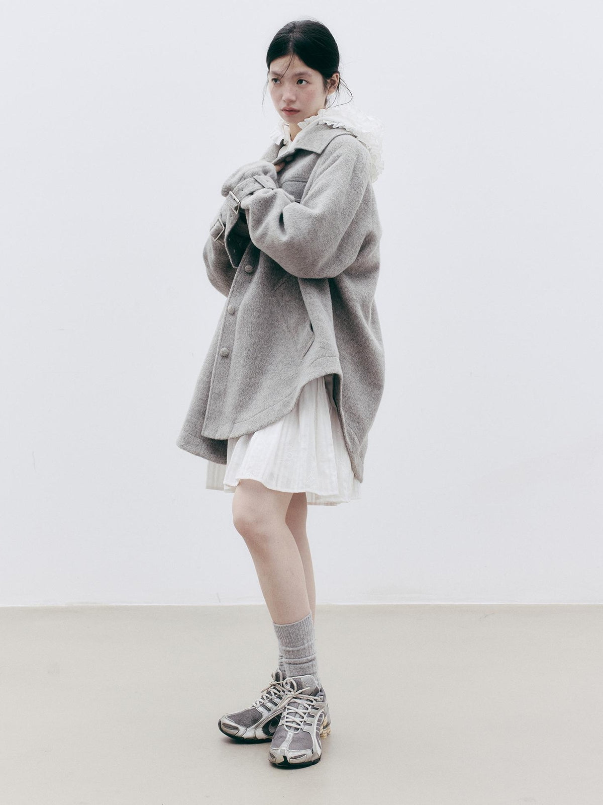 FUSSED Embroidered Hooded Cotton Women&