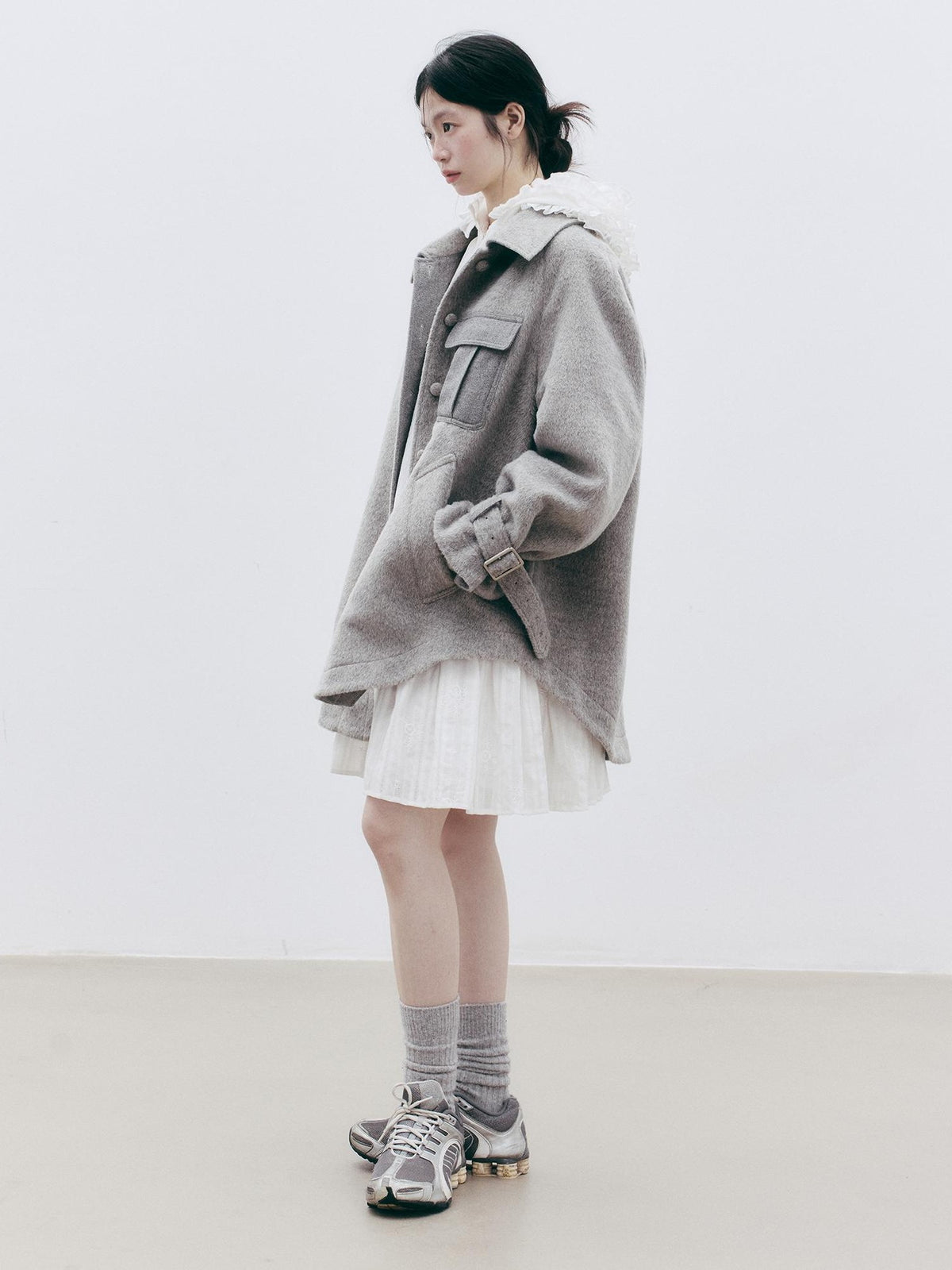 FUSSED Embroidered Hooded Cotton Women&