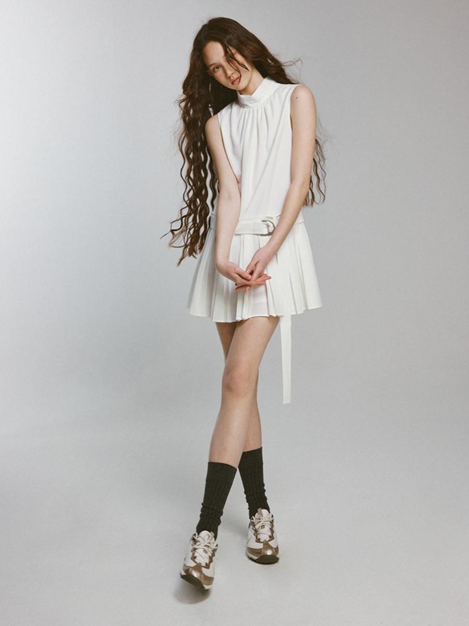 FUSSED Fresh Air Relaxed Tiered Ruffle A Line Dress