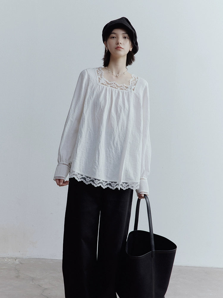 FUSSED_Fussed_French_Kiss_Lace_Trim_Crinkle_Texture_Blouse_MISSTT