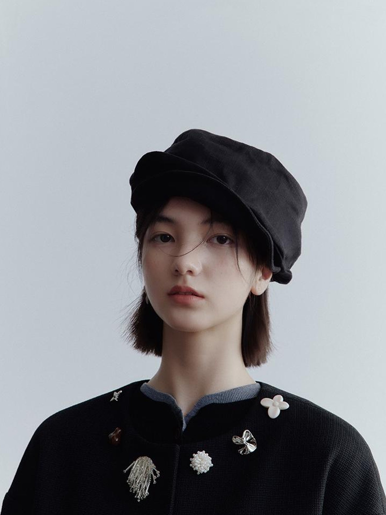 FUSSED Fussed Museum Art Button Embroidered Wool Blend Jacket