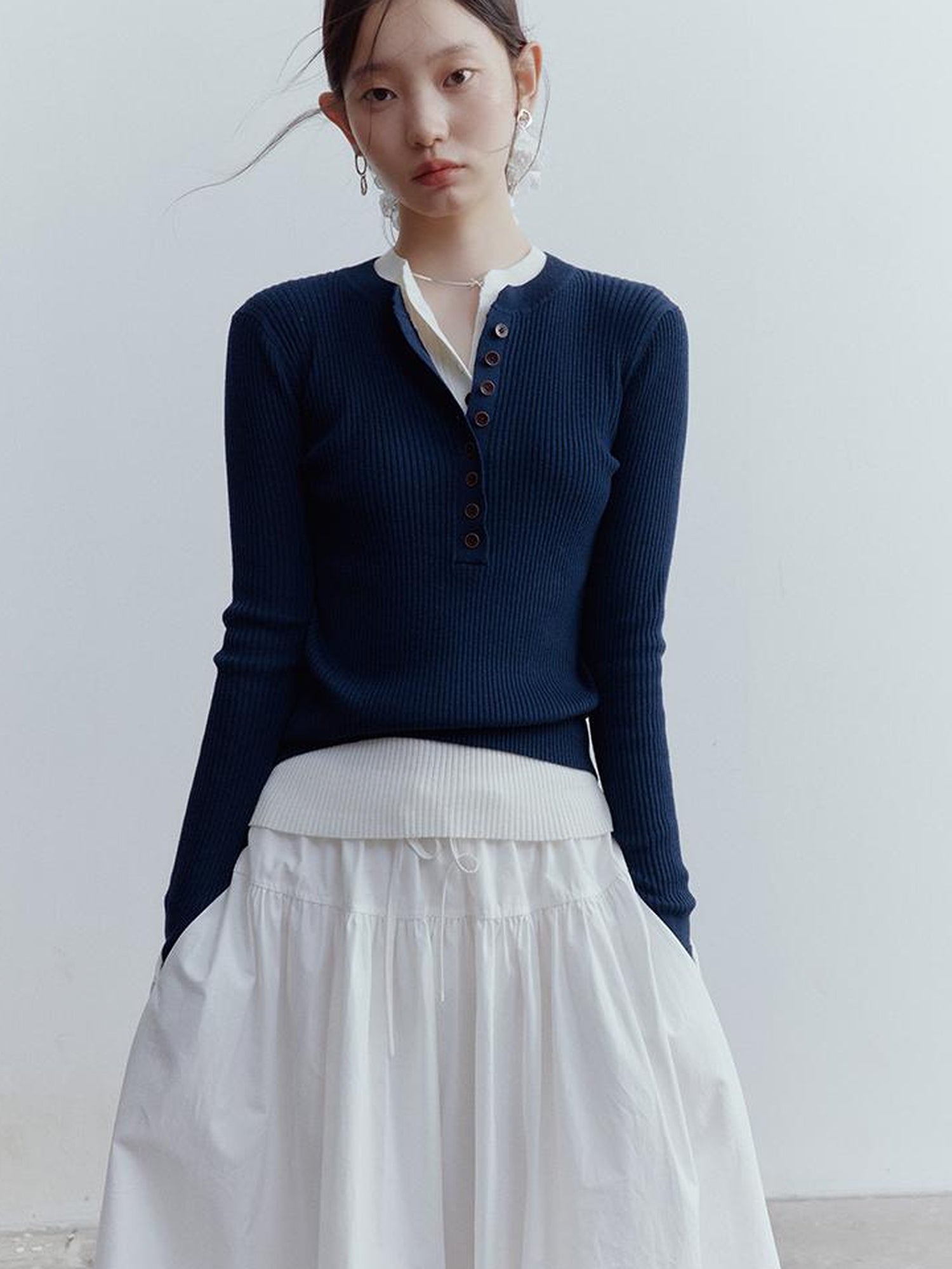 FUSSED Henry Neck Wool Knit Base Layer 6 Classic Colors