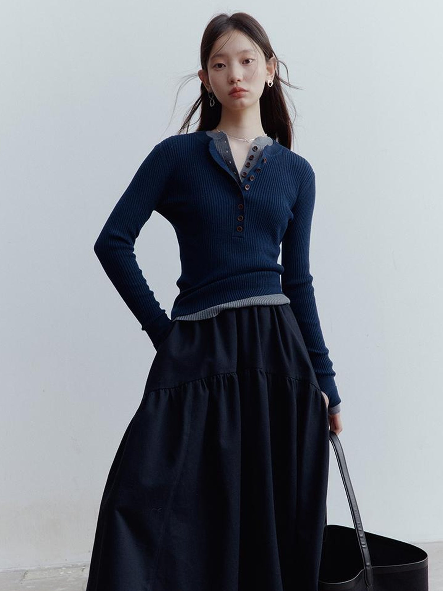 FUSSED Henry Neck Wool Knit Base Layer 6 Classic Colors