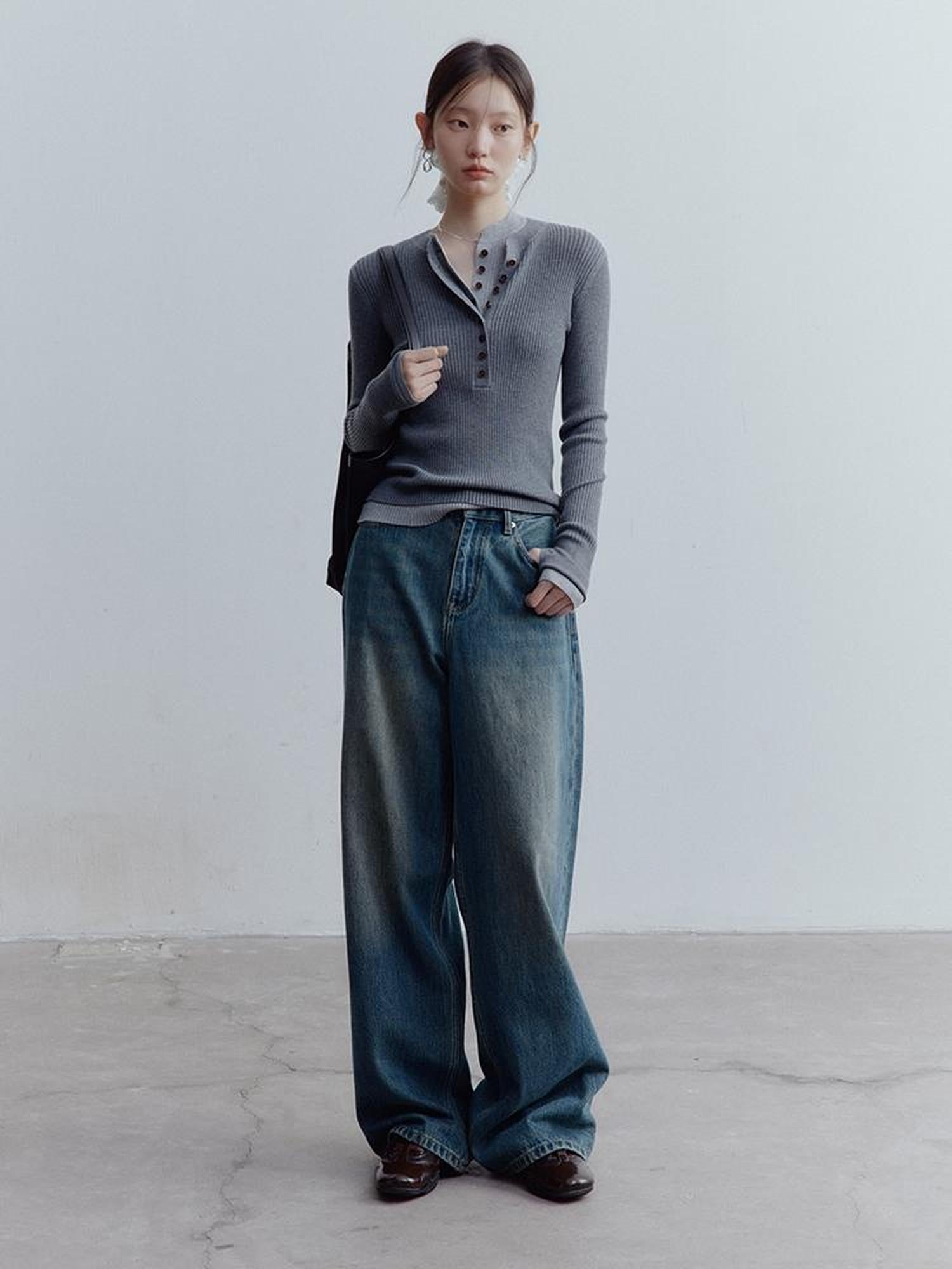 FUSSED Henry Neck Wool Knit Base Layer 6 Classic Colors