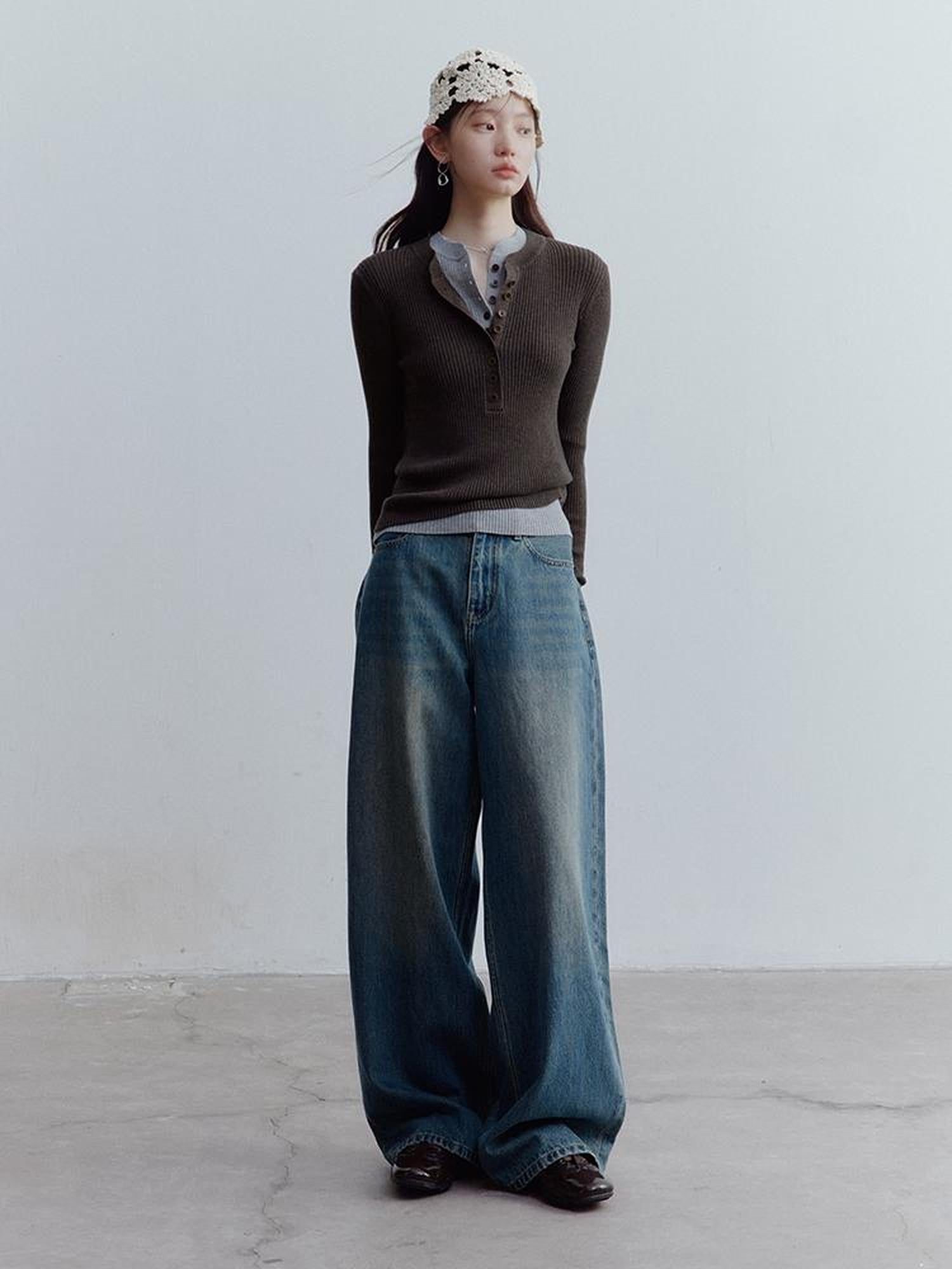 FUSSED Henry Neck Wool Knit Base Layer 6 Classic Colors