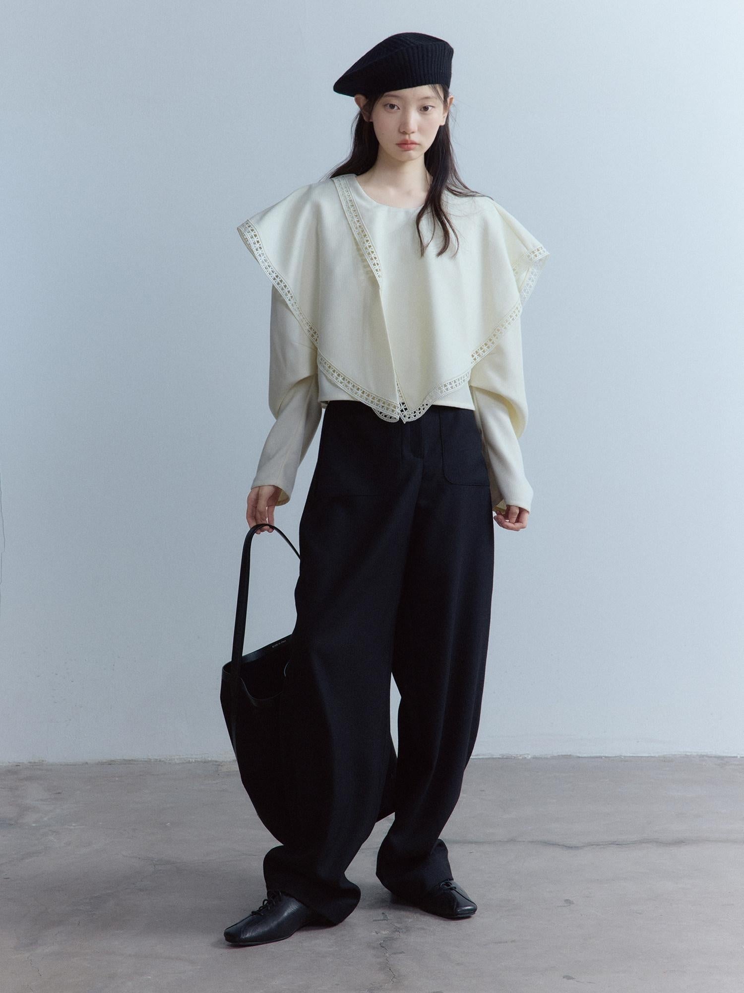 FUSSED High Waist Straight Leg Office Commuter Women Moss Green And Black Pants