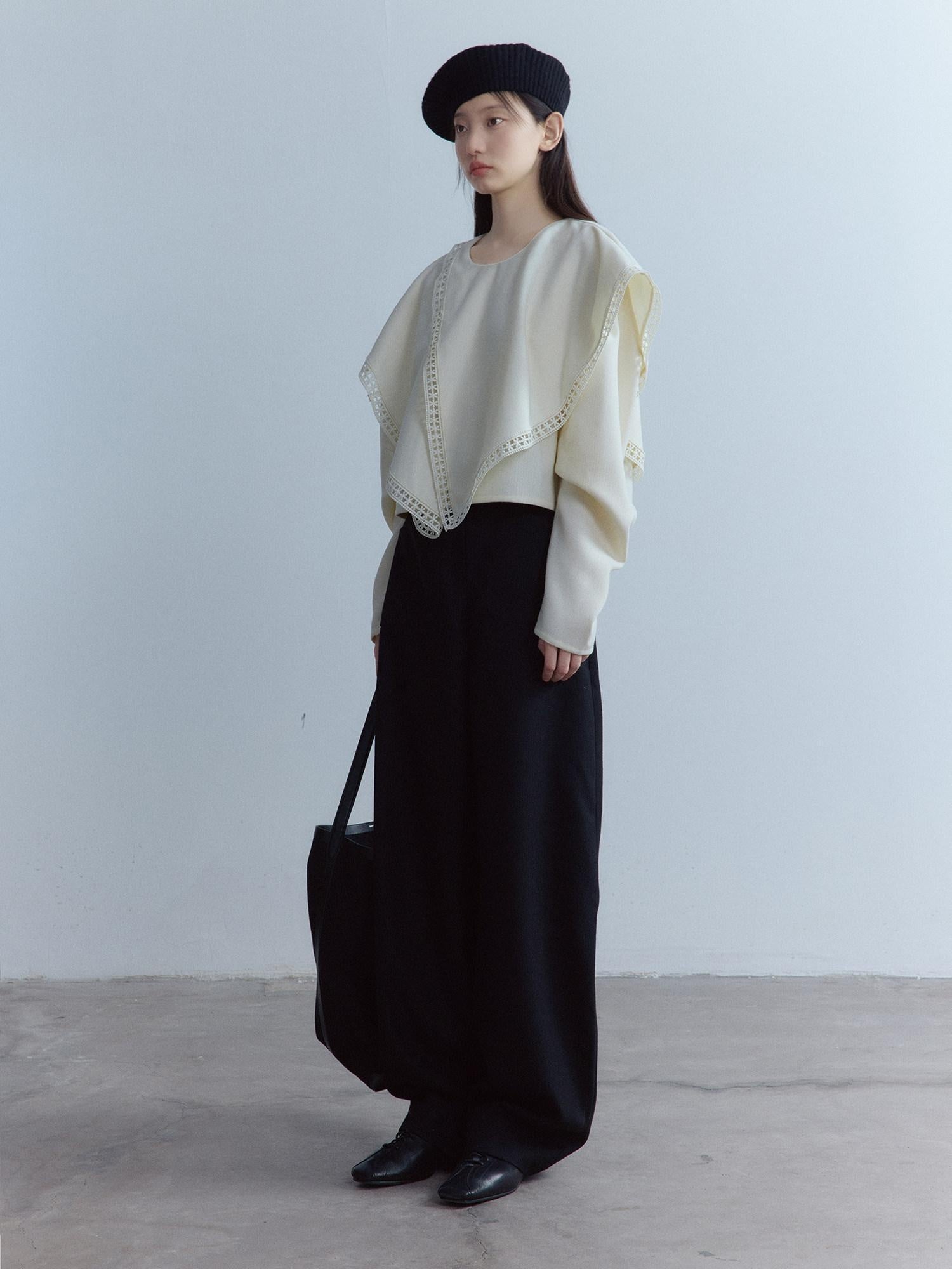 FUSSED High Waist Straight Leg Office Commuter Women Moss Green And Black Pants