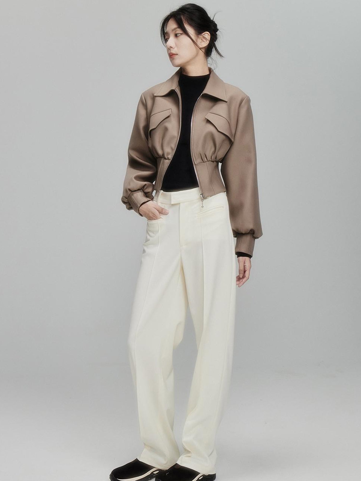 FUSSED Infinite White Straight Leg Trousers