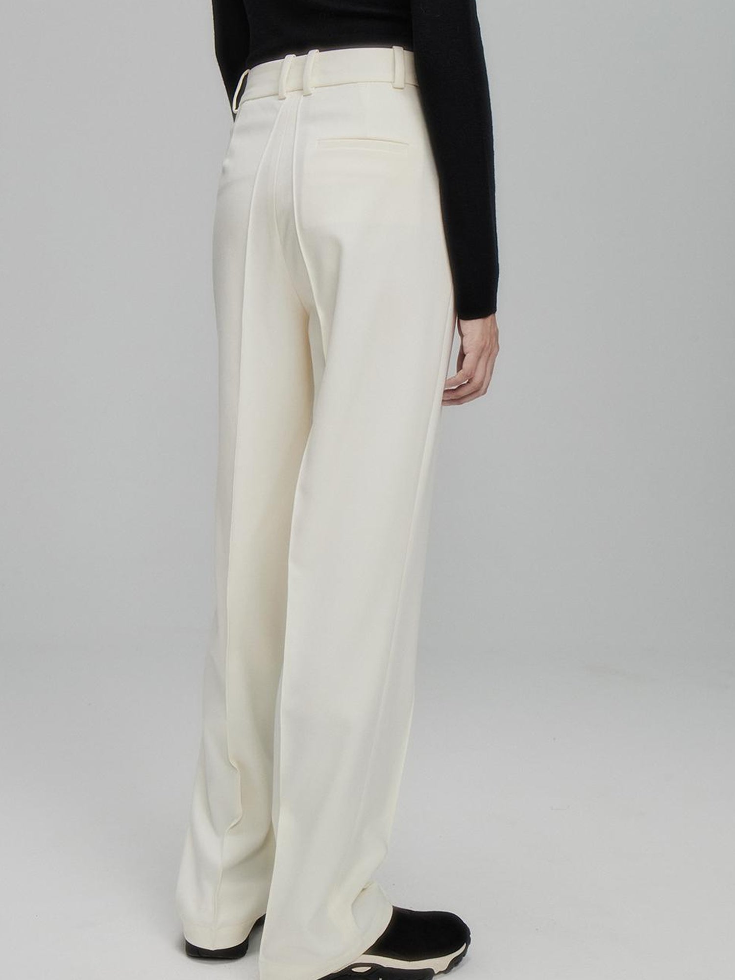 FUSSED Infinite White Straight Leg Trousers