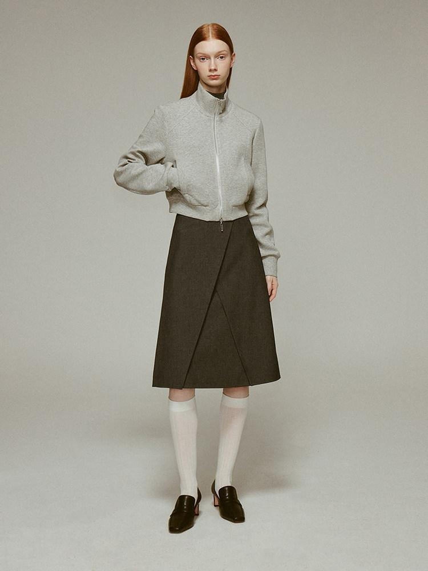 FUSSED Layered A Line Tailored Minimalist Women&