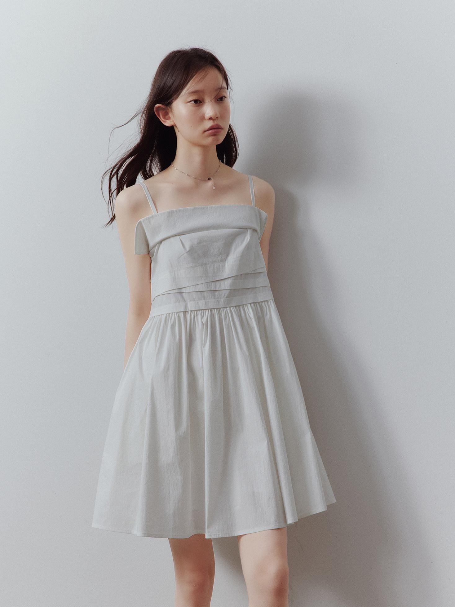 FUSSED Layered Splice Irregular Accordion Pleat Women&