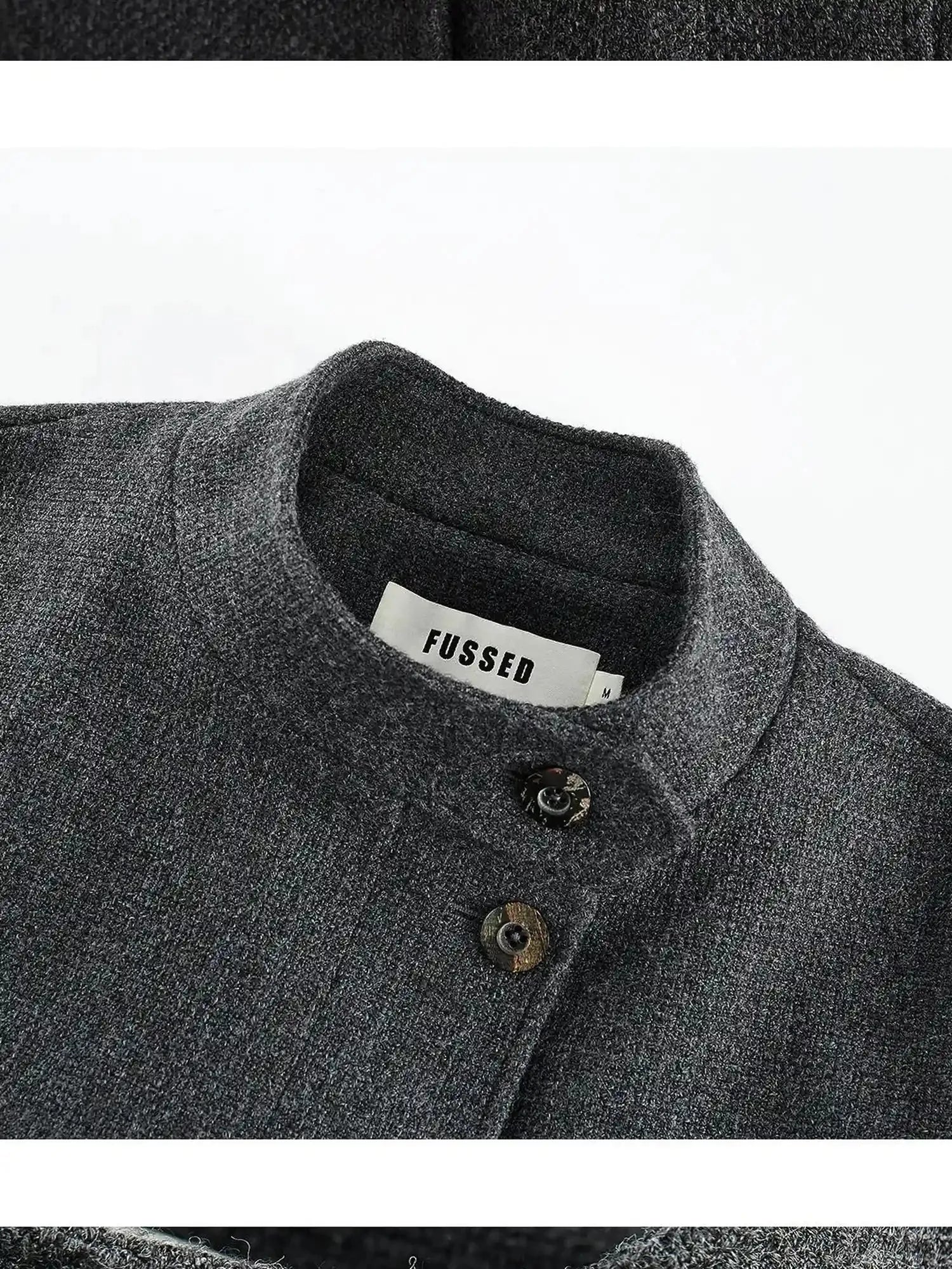 Manta Wool Blend Textured Asymmetric Collar Coat