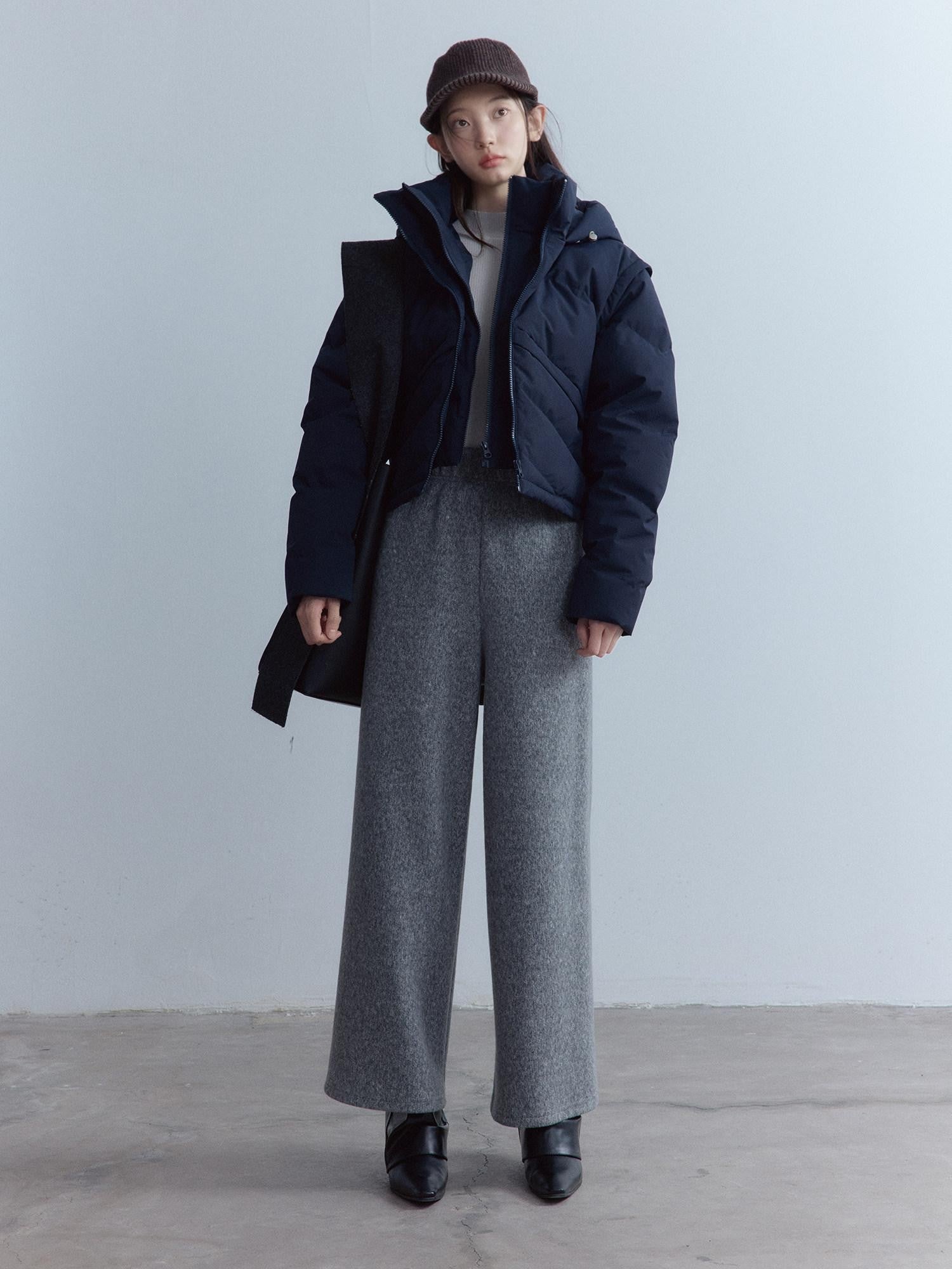 FUSSED Midnight Blue Faux Two Piece Three Proof Women&