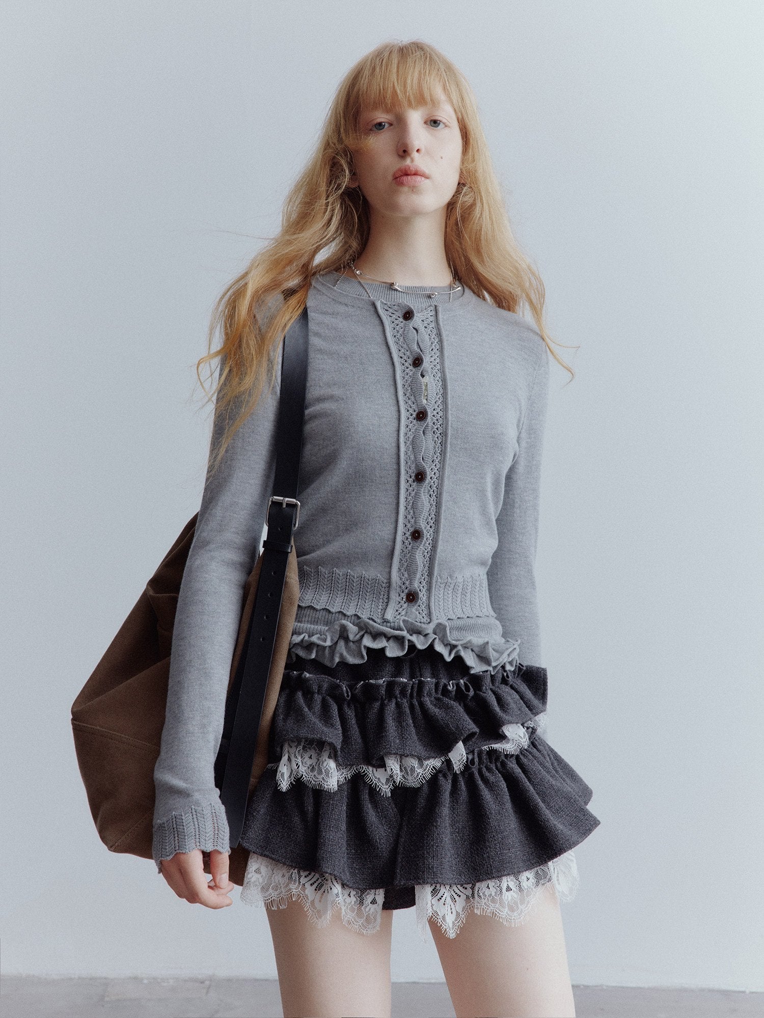 FUSSED_Mist_Gray_3d_Ruffle_Openwork_Women&