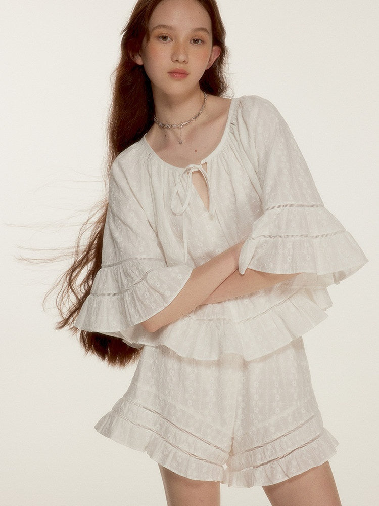 FUSSED_Mist_White_Floral_Embossed_Cutout_Women&