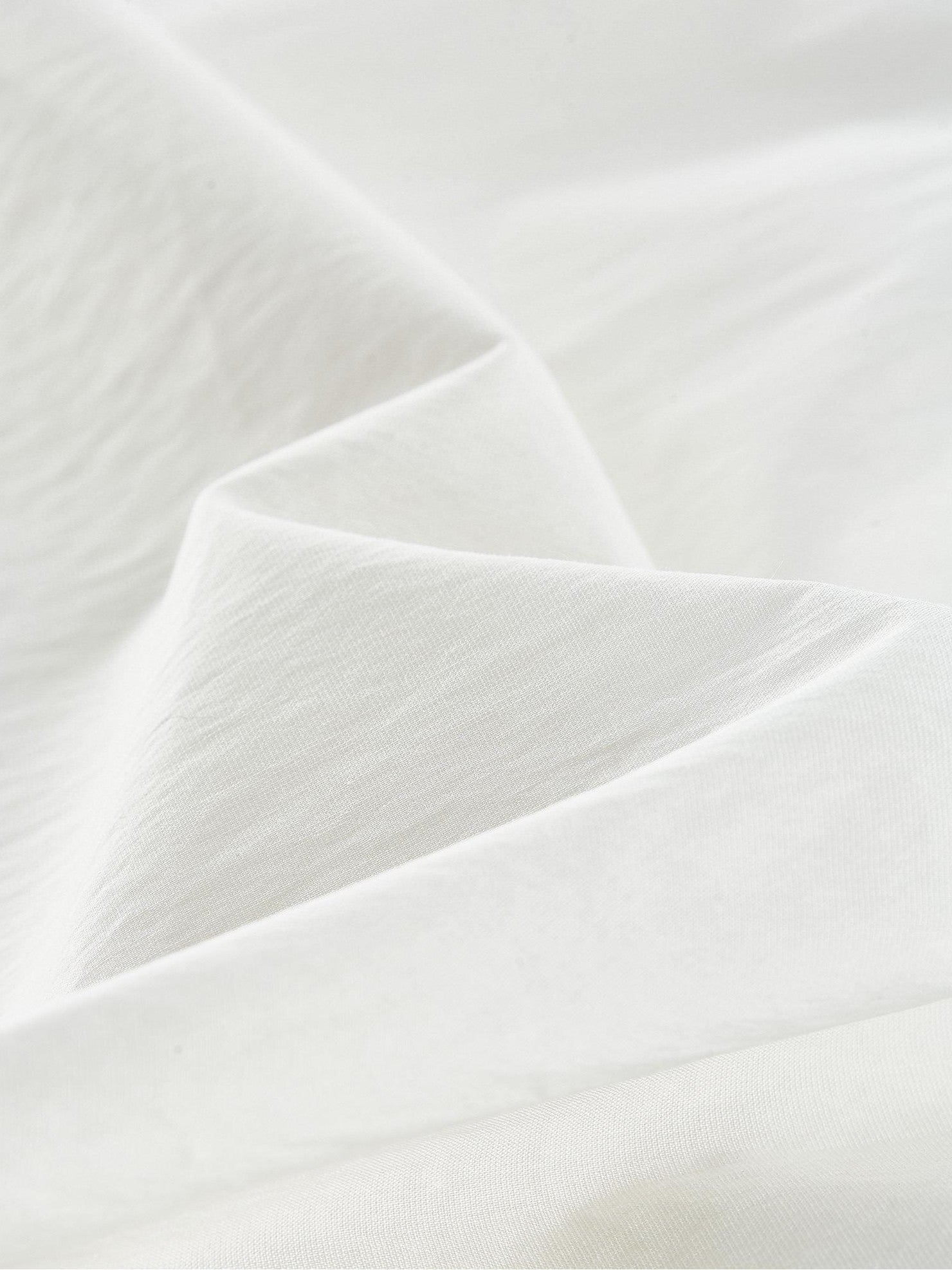 FUSSED Mist White Layered Patchwork Irregular Pleated Zipper Women&