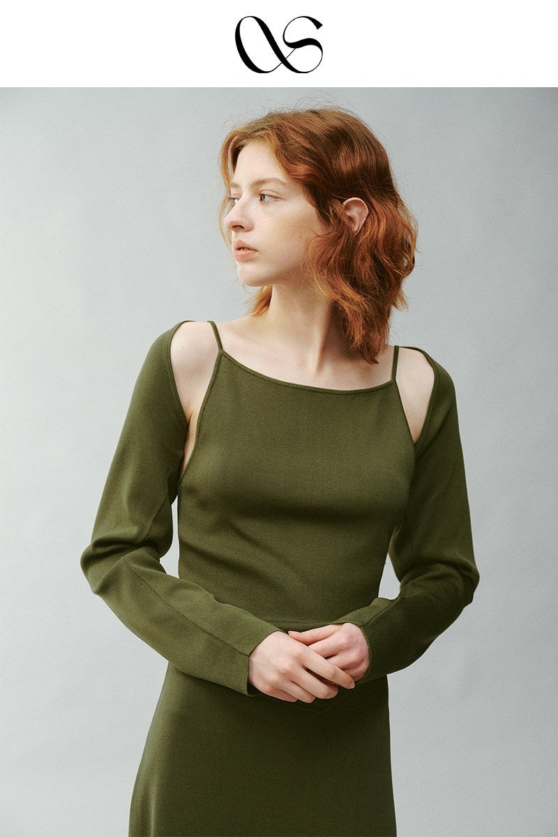 FUSSED_Misty_Green_Asymmetrical_Draped_Knit_Women&