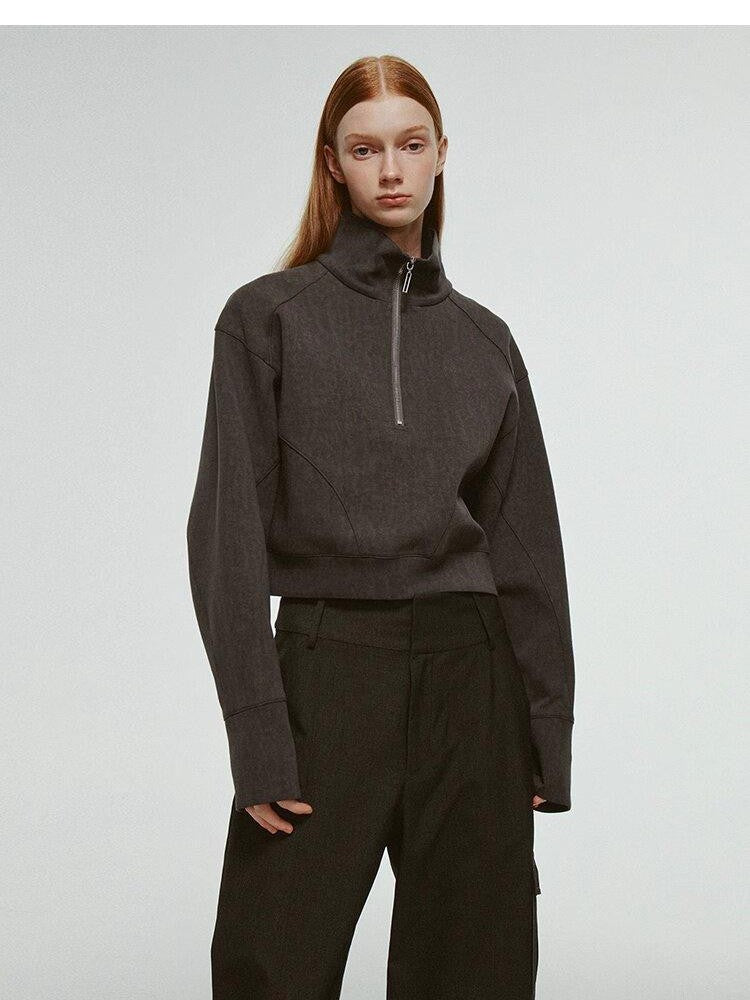 FUSSED Moon Mist Gray Androgynous Cocoon Shape Women&