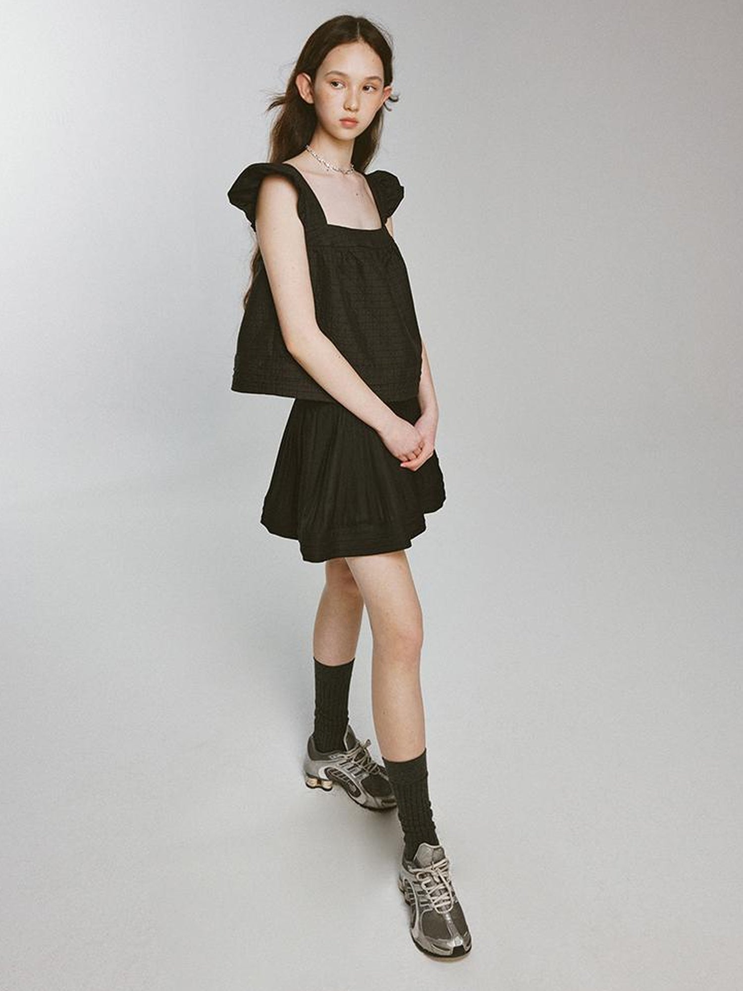 FUSSED Night Elf Tailored Pleated A Line Skirt