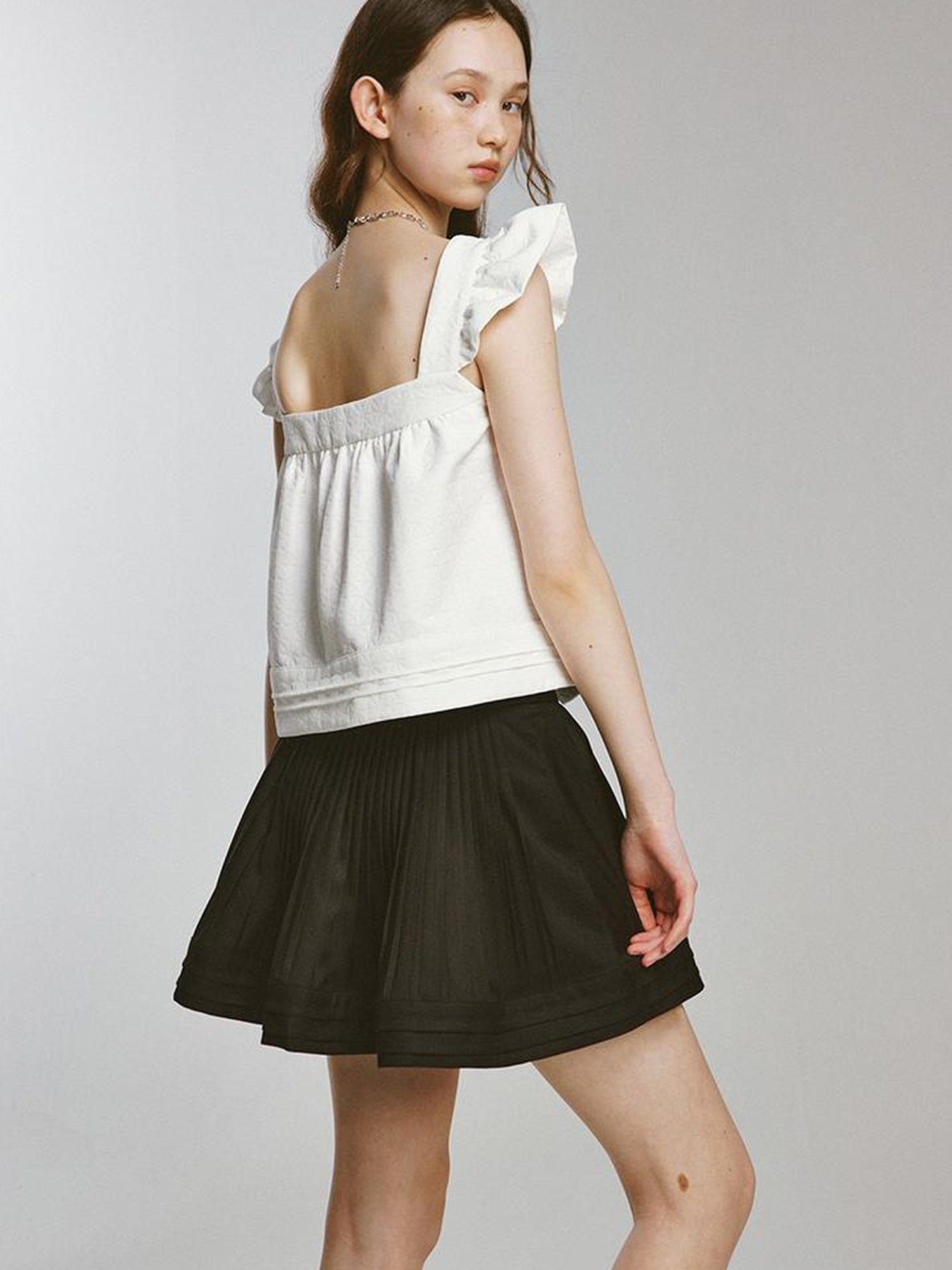 FUSSED Night Elf Tailored Pleated A Line Skirt