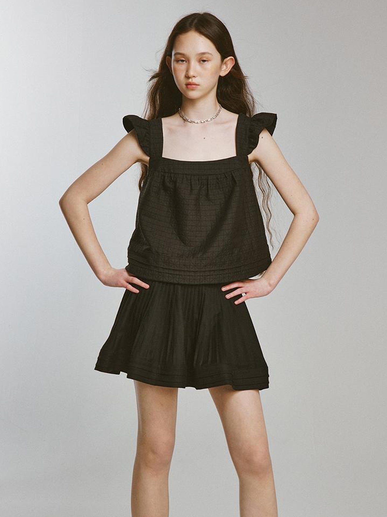 FUSSED Night Elf Tailored Pleated A Line Skirt