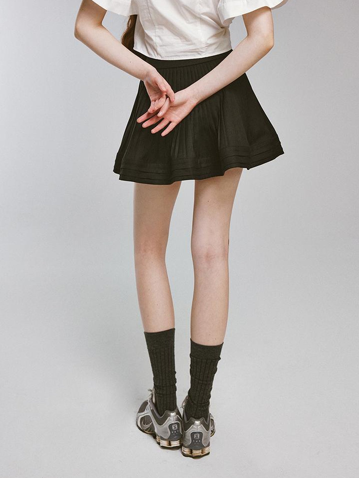 FUSSED Night Elf Tailored Pleated A Line Skirt