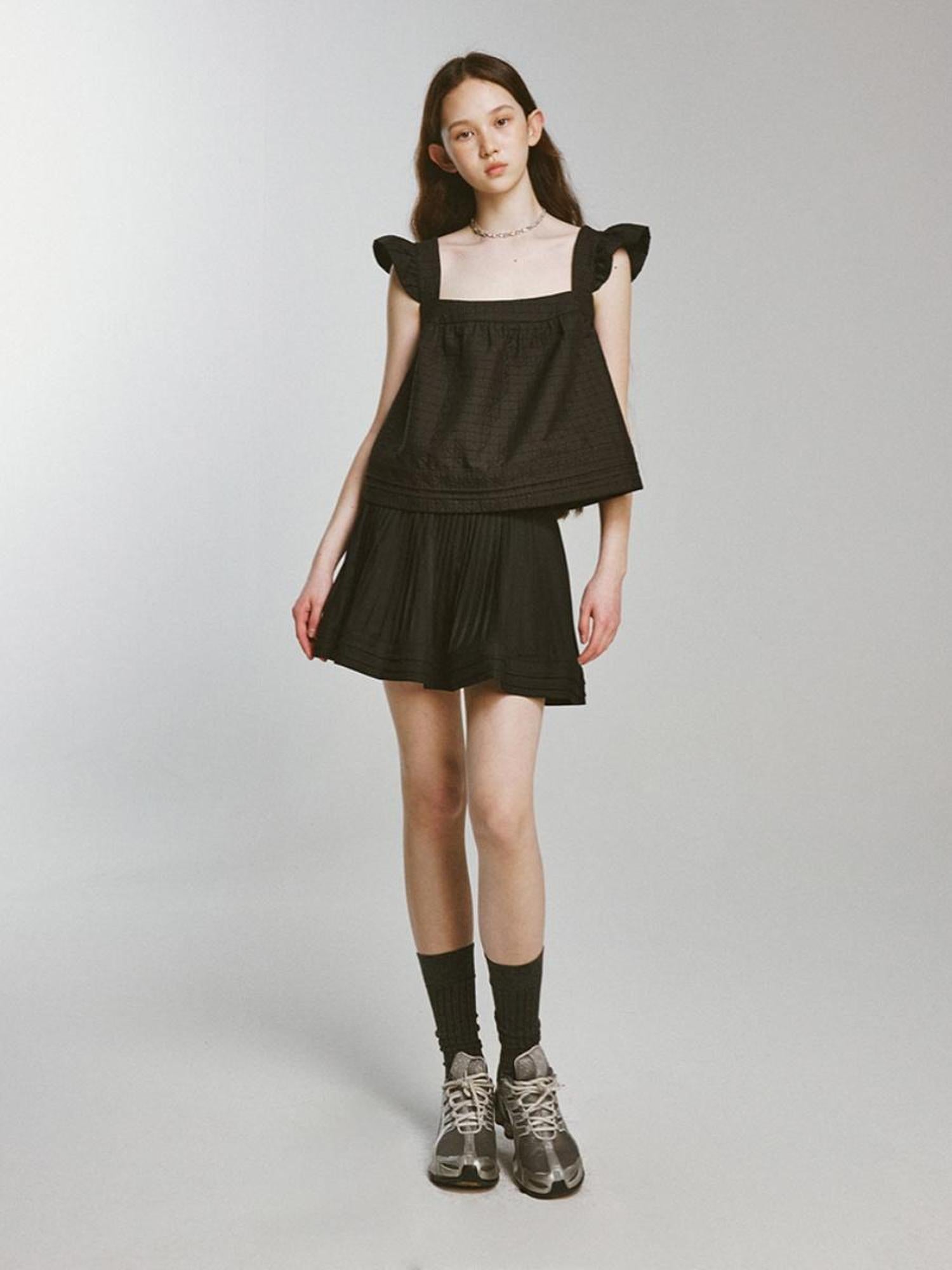 FUSSED Night Elf Tailored Pleated A Line Skirt