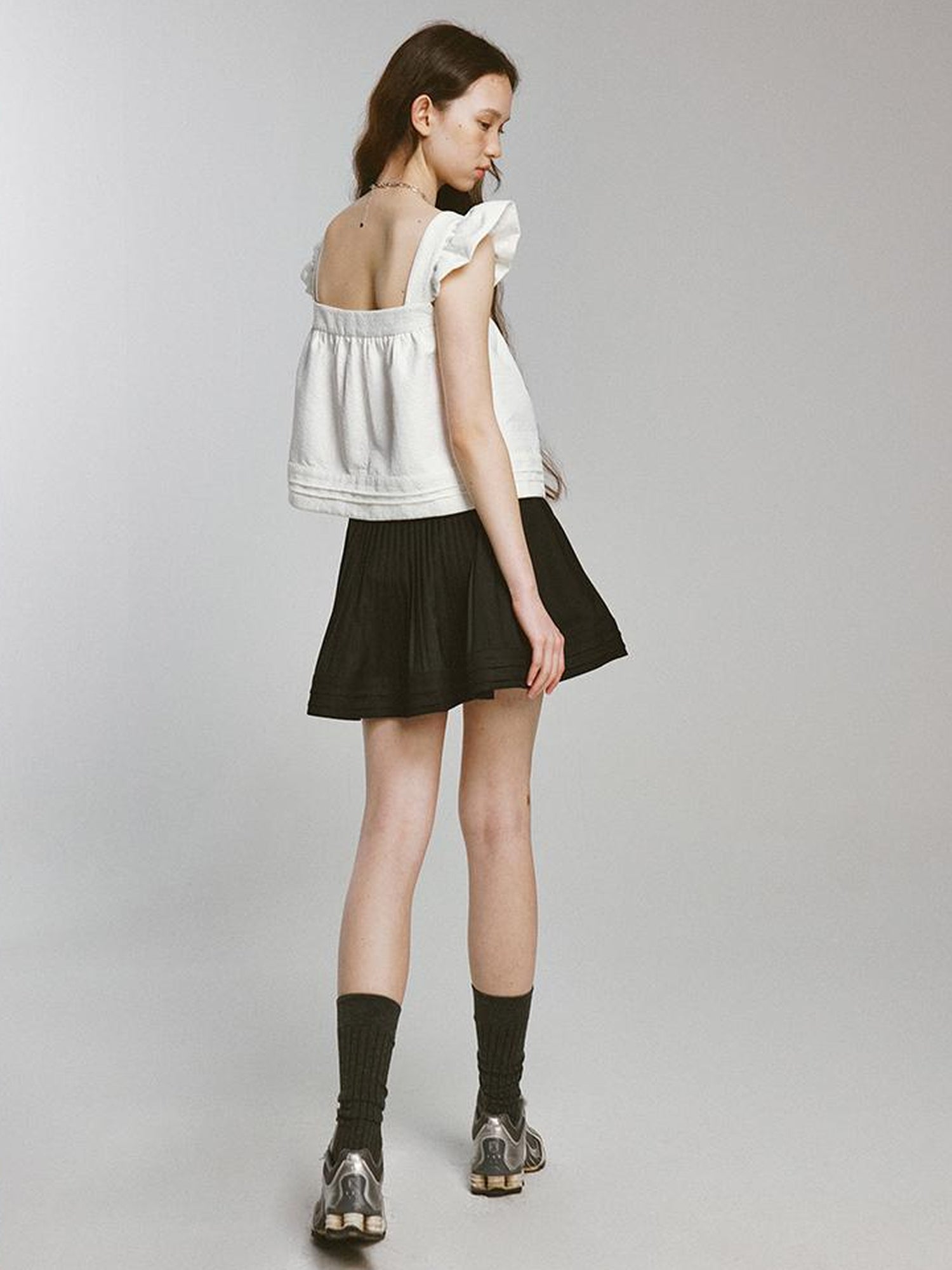 FUSSED Night Elf Tailored Pleated A Line Skirt