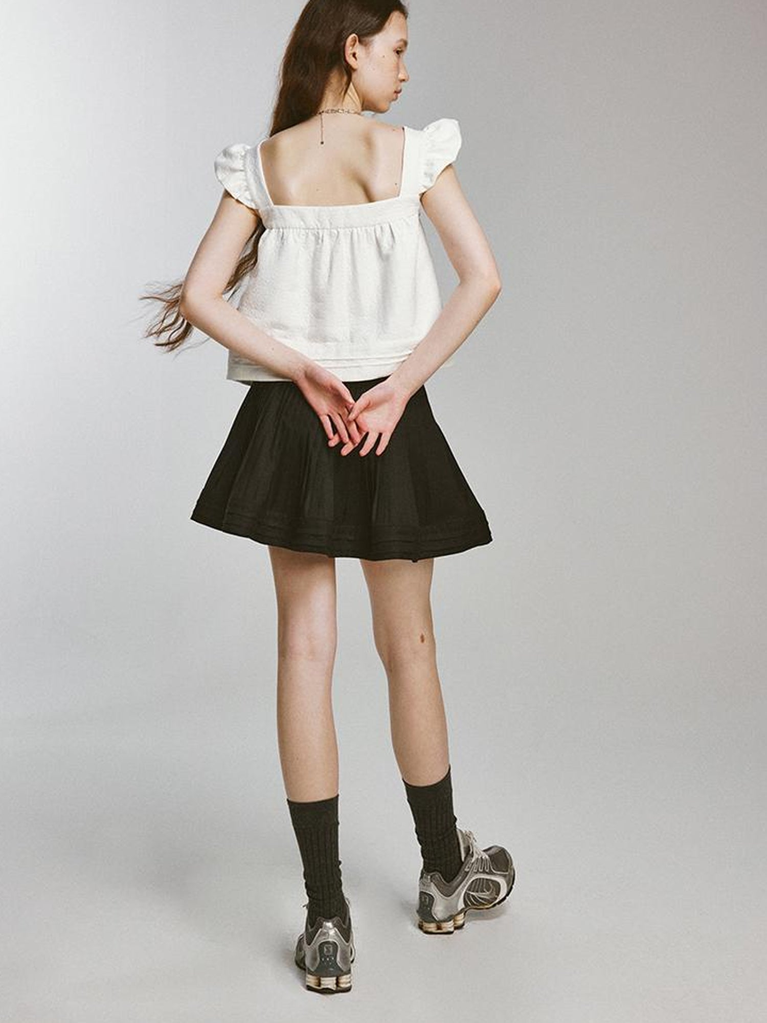 FUSSED Night Elf Tailored Pleated A Line Skirt