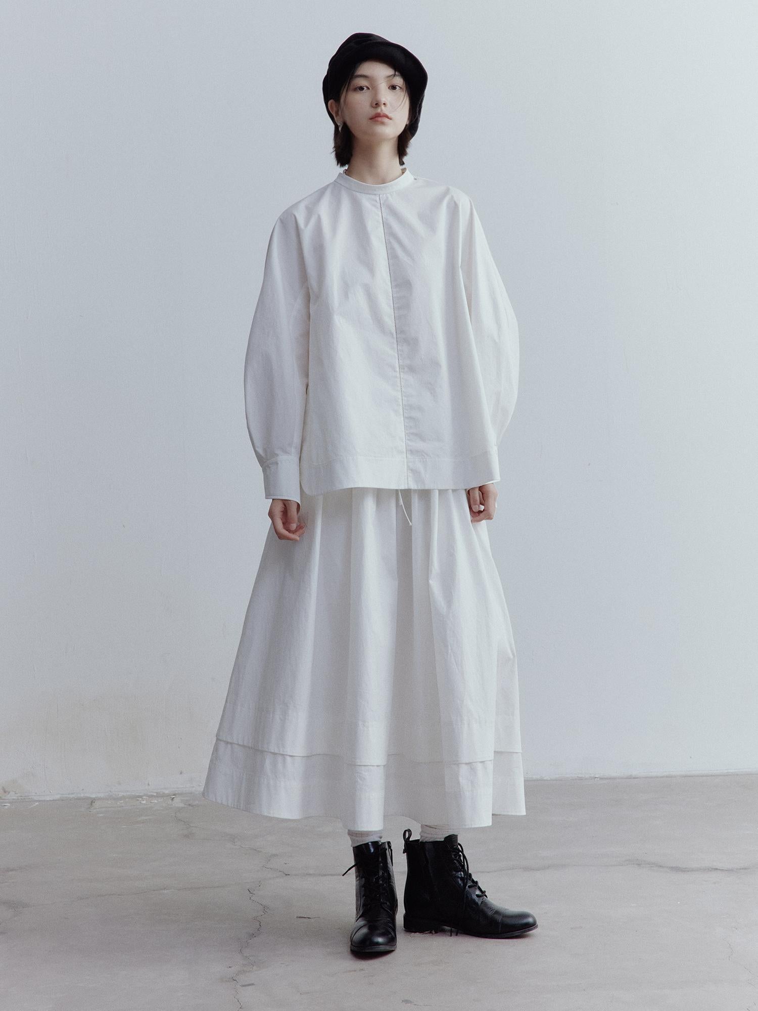 FUSSED Oversized Cut Out Sleeve Cotton Shirt