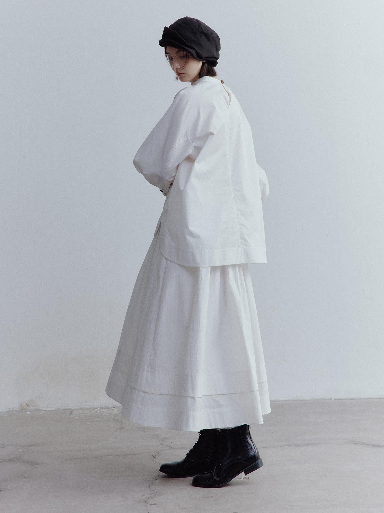 FUSSED Oversized Cut Out Sleeve Cotton Shirt