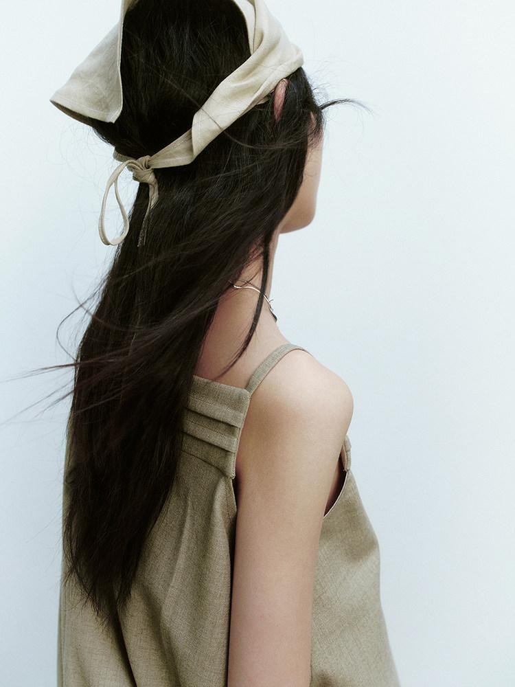 FUSSED Pine Green Layered Splice Deconstructed Women&