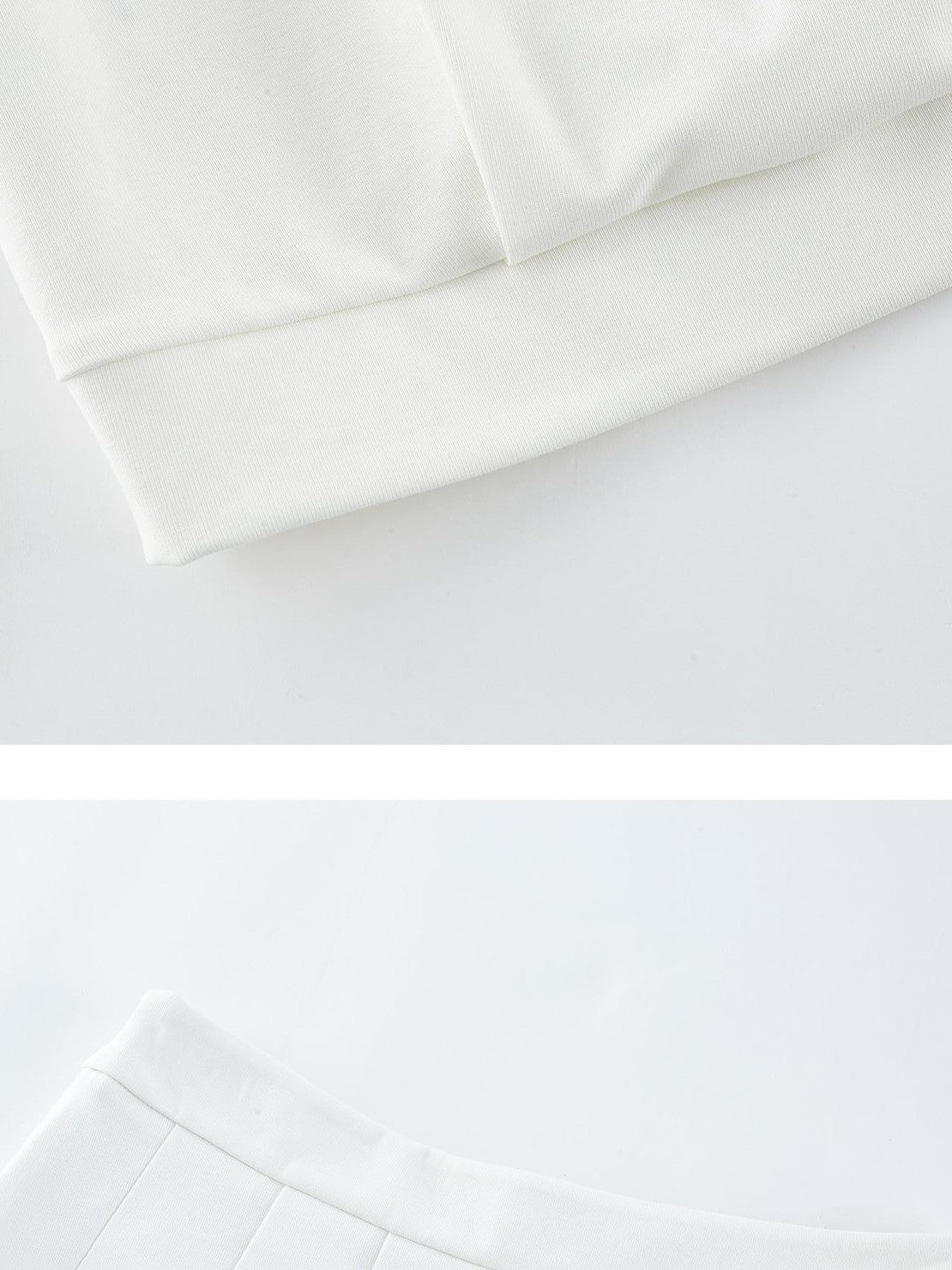 FUSSED Pleated Structured Solid Color Women&
