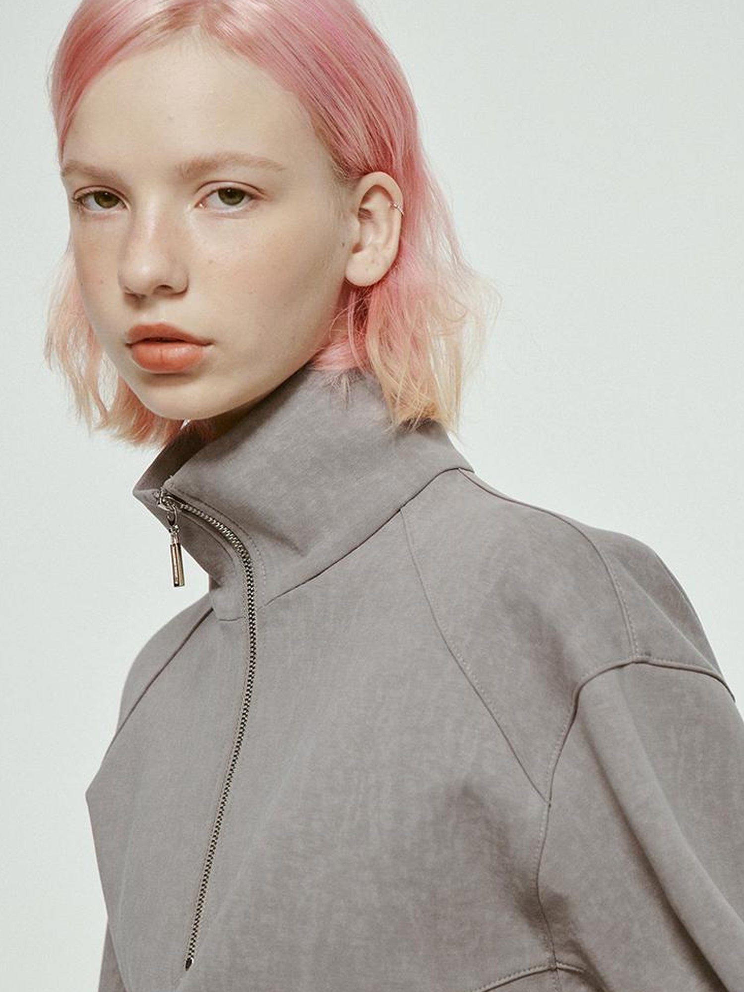 FUSSED Premium Australian Wool Double Faced Overcoat In Mist Grey